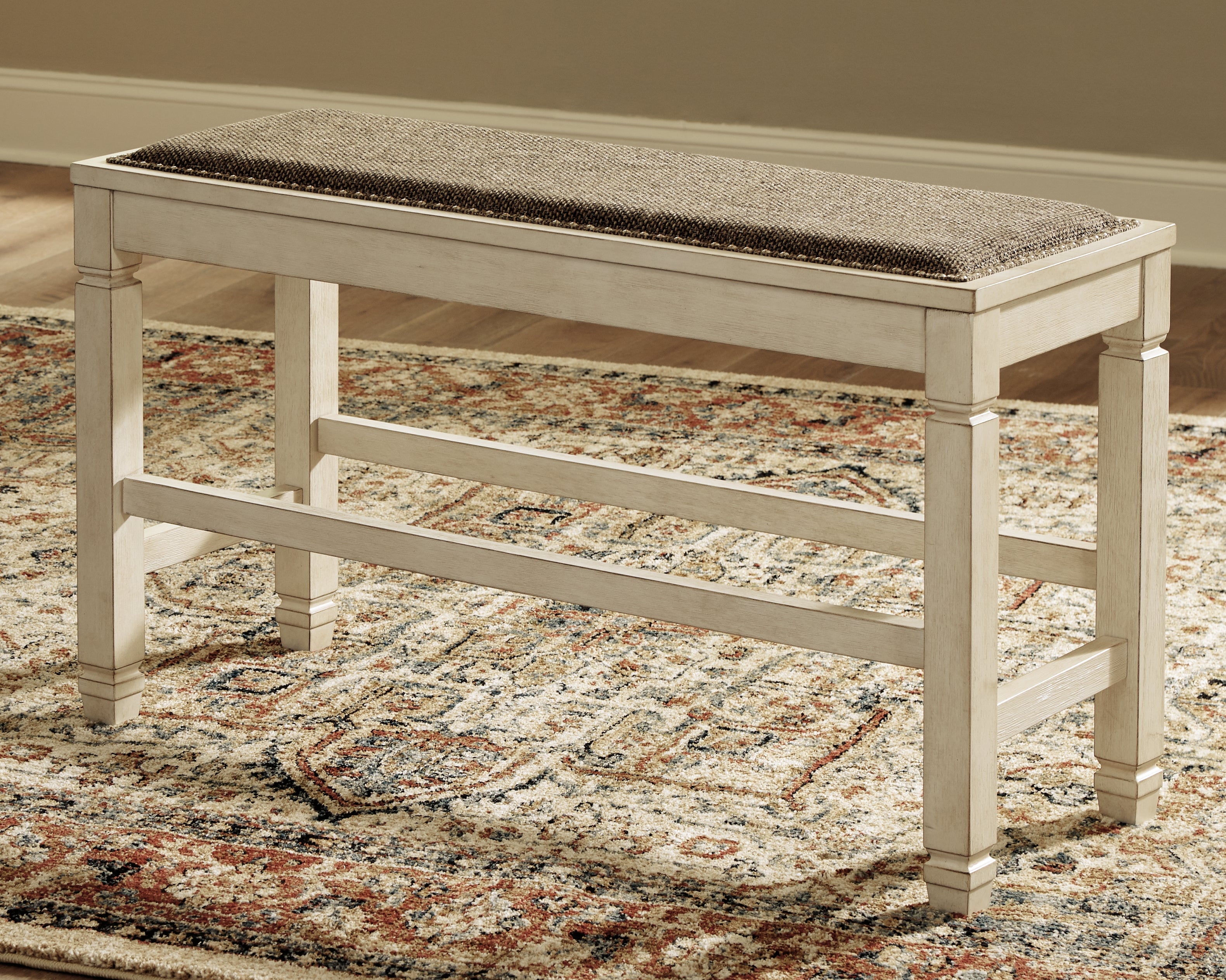 Furniture City Laplace - Ashley Furniture - Bolanburg Dining Room - DBL Counter UPH Bench (1/CN) / Two-tone - D647-09