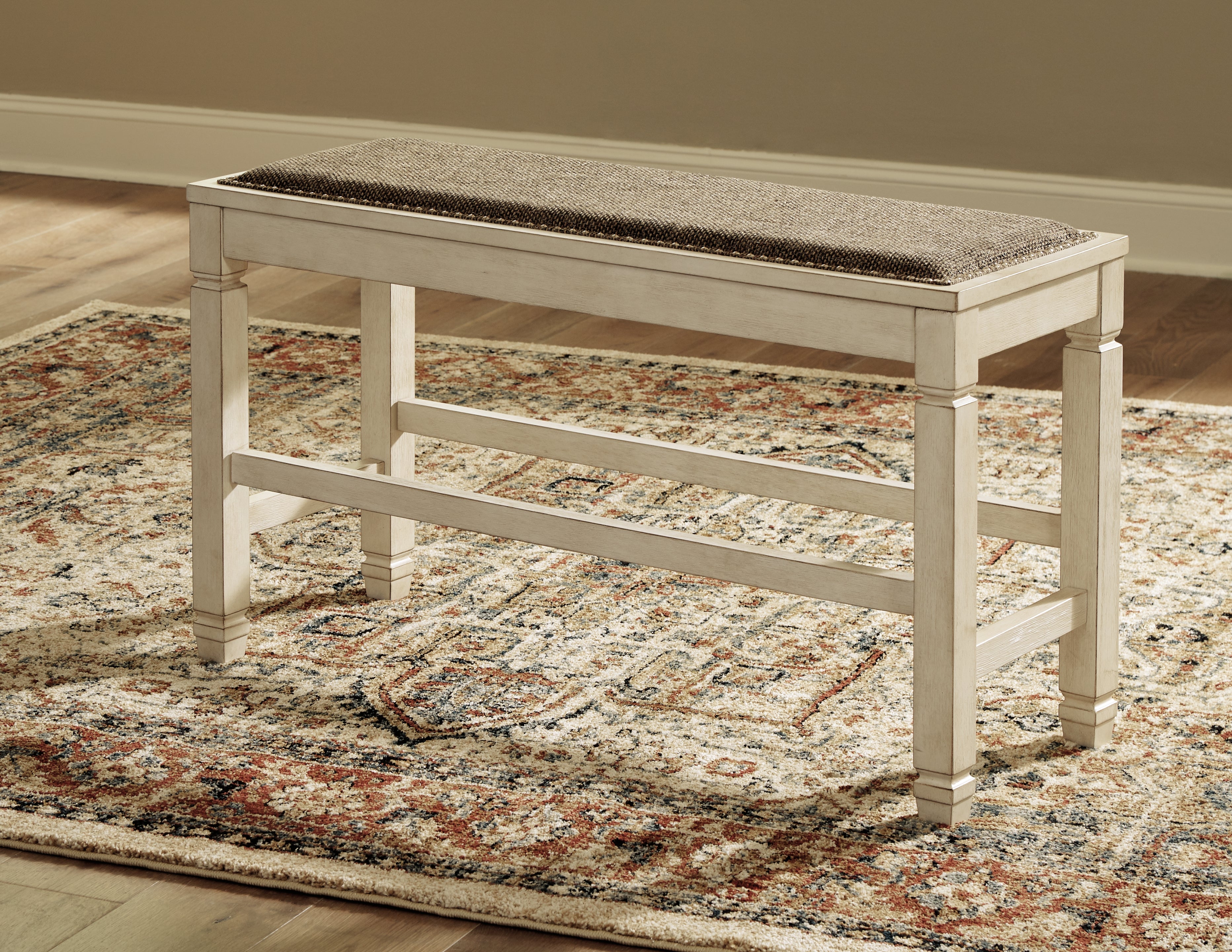 Furniture City Laplace - Ashley Furniture - Bolanburg Dining Room - DBL Counter UPH Bench (1/CN) / Two-tone - D647-09