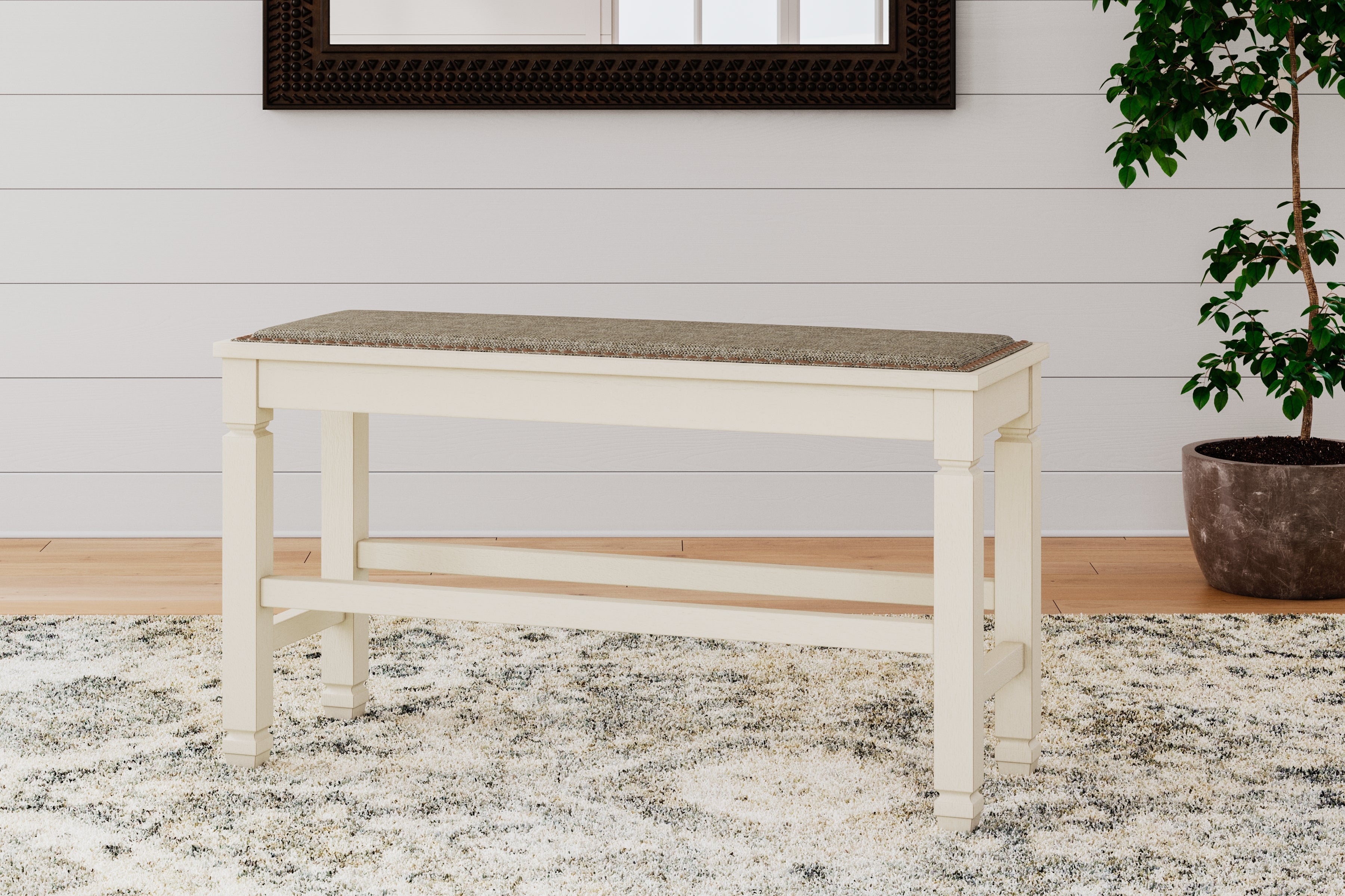 Furniture City Laplace - Ashley Furniture - Bolanburg Dining Room - DBL Counter UPH Bench (1/CN) - D647-09