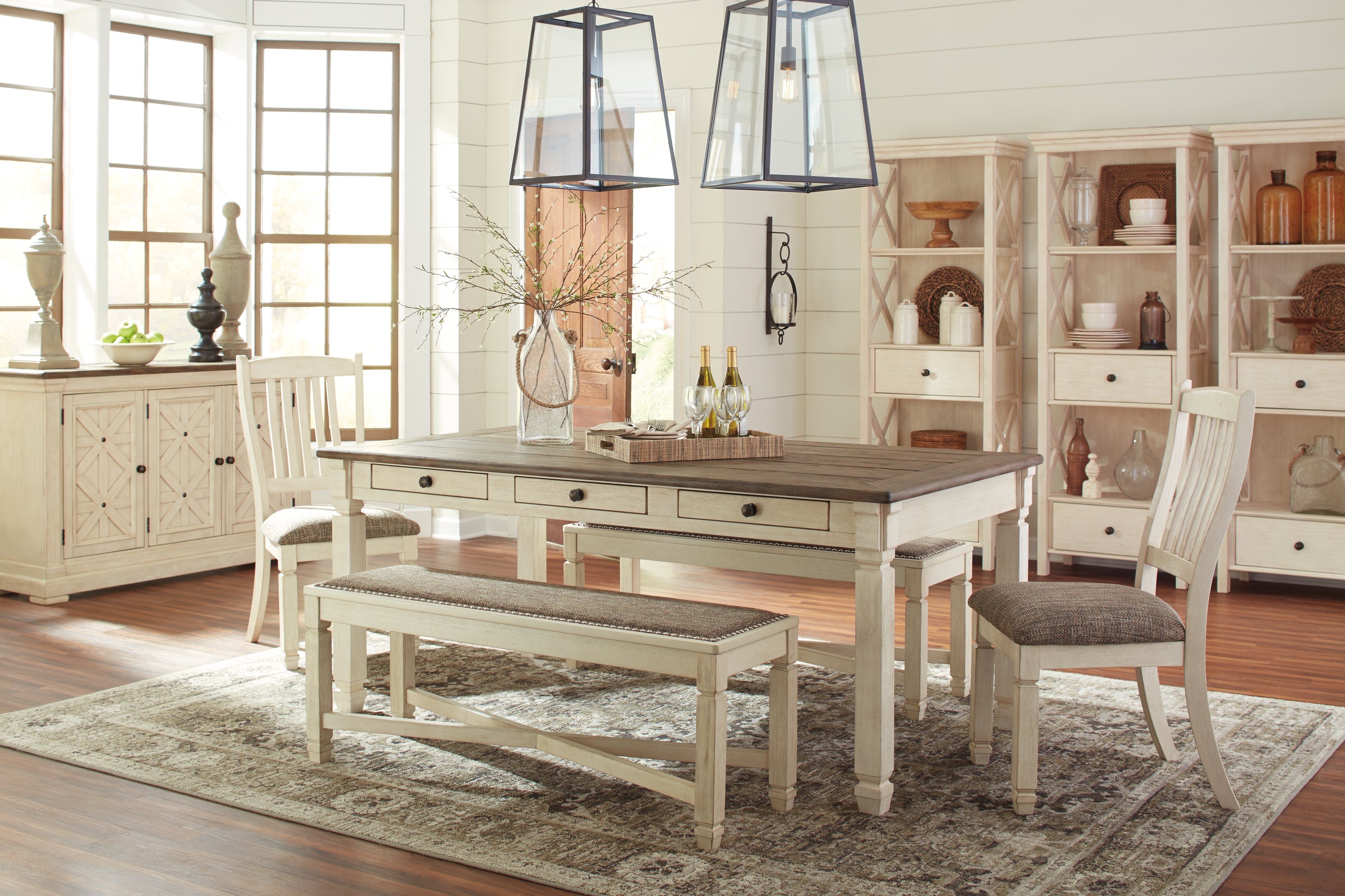Furniture City Laplace - Ashley Furniture - Bolanburg Dining Bench - Large UPH Dining Room Bench - D647-00