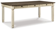 Furniture City Laplace - Ashley Furniture - Bolanburg Dining Room - Extra Large UPH DRM Bench / Two-tone - D647-08
