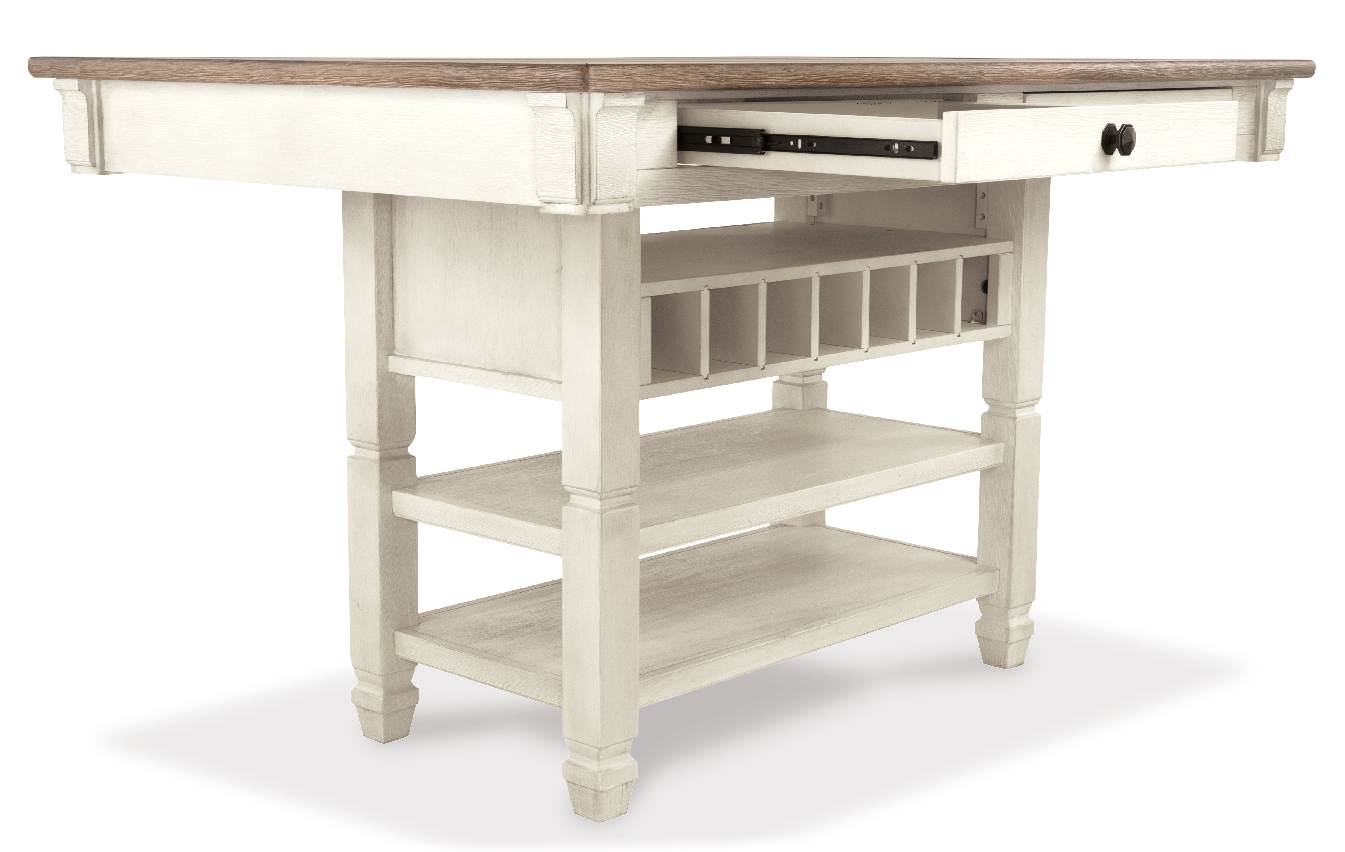 Furniture City Laplace - Ashley Furniture - Bolanburg Dining Room - RECT Dining Room Counter Table / Two-tone - D647-32