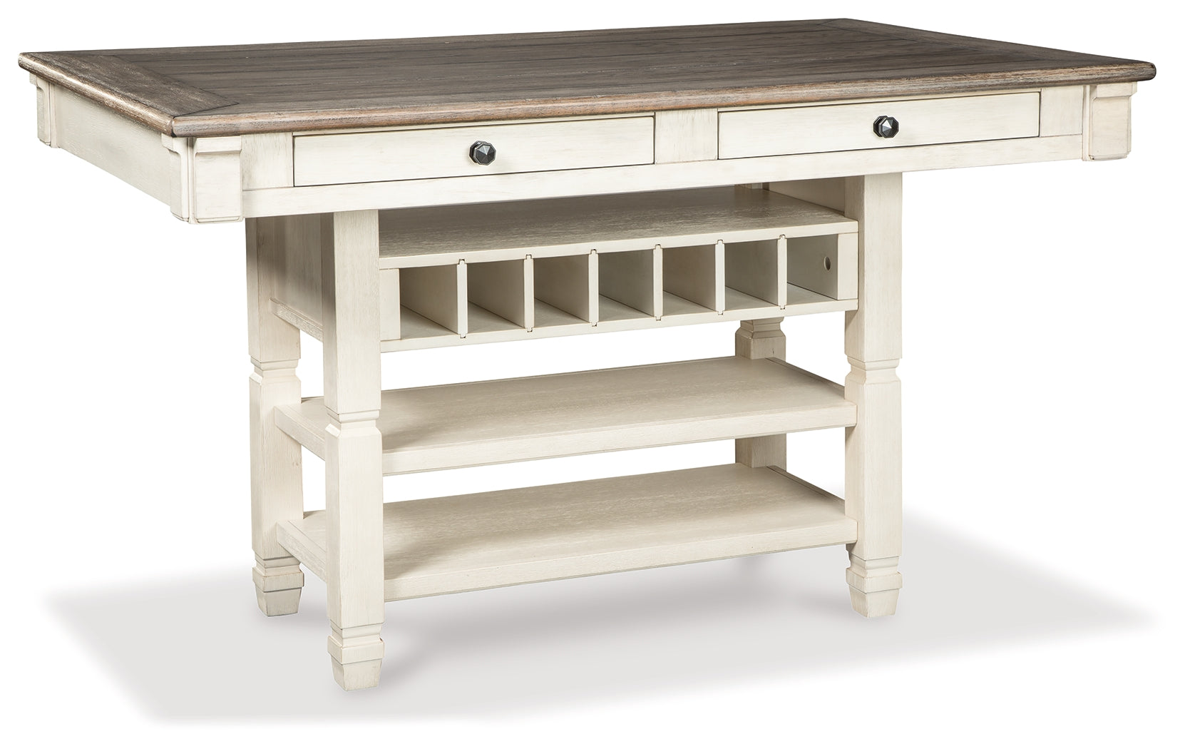 Furniture City Laplace - Ashley Furniture - Bolanburg Dining Room - RECT Dining Room Counter Table / Two-tone - D647-32