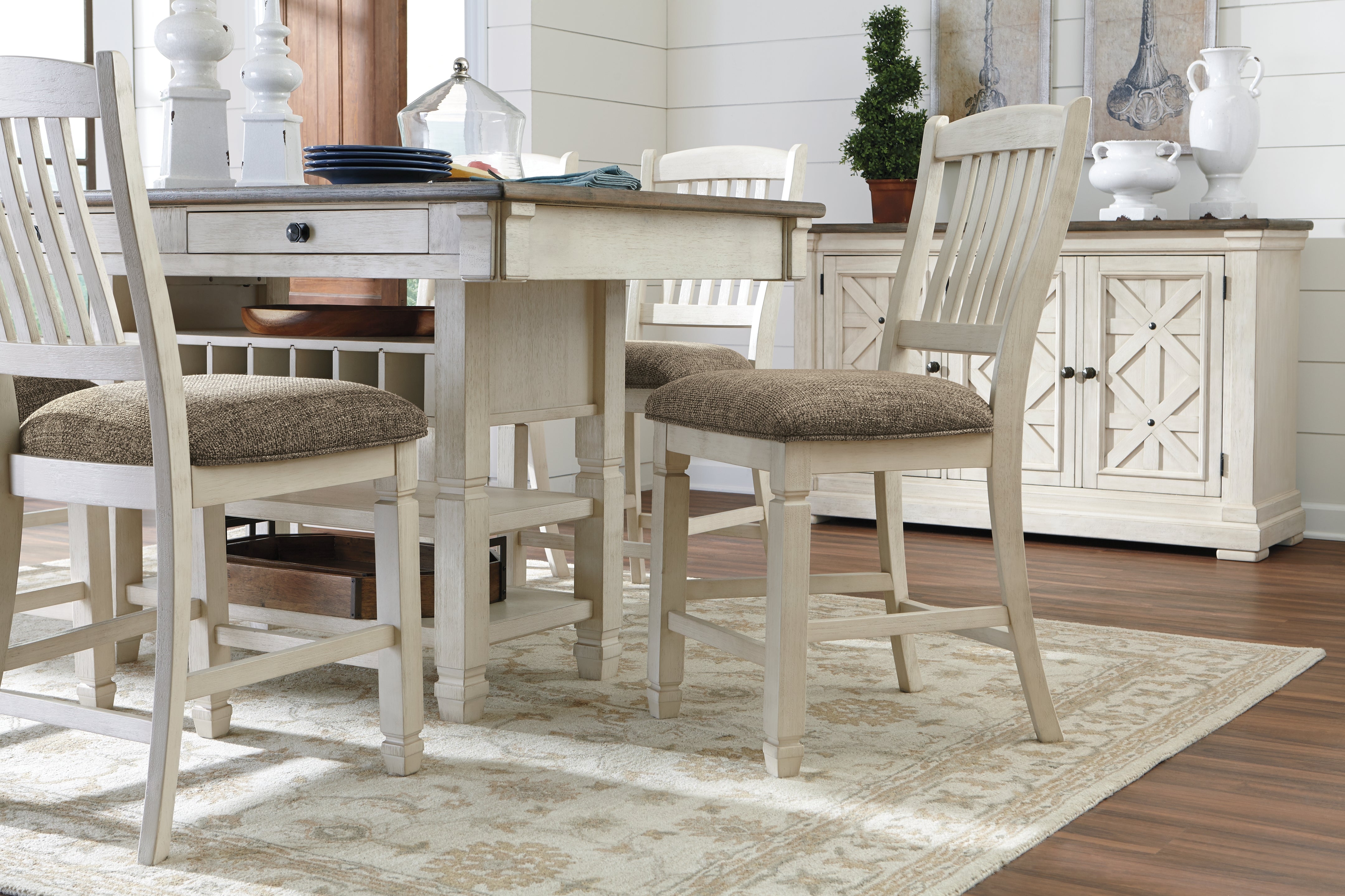 Furniture City Laplace - Ashley Furniture - Bolanburg Dining Room - RECT Dining Room Counter Table - D647-32
