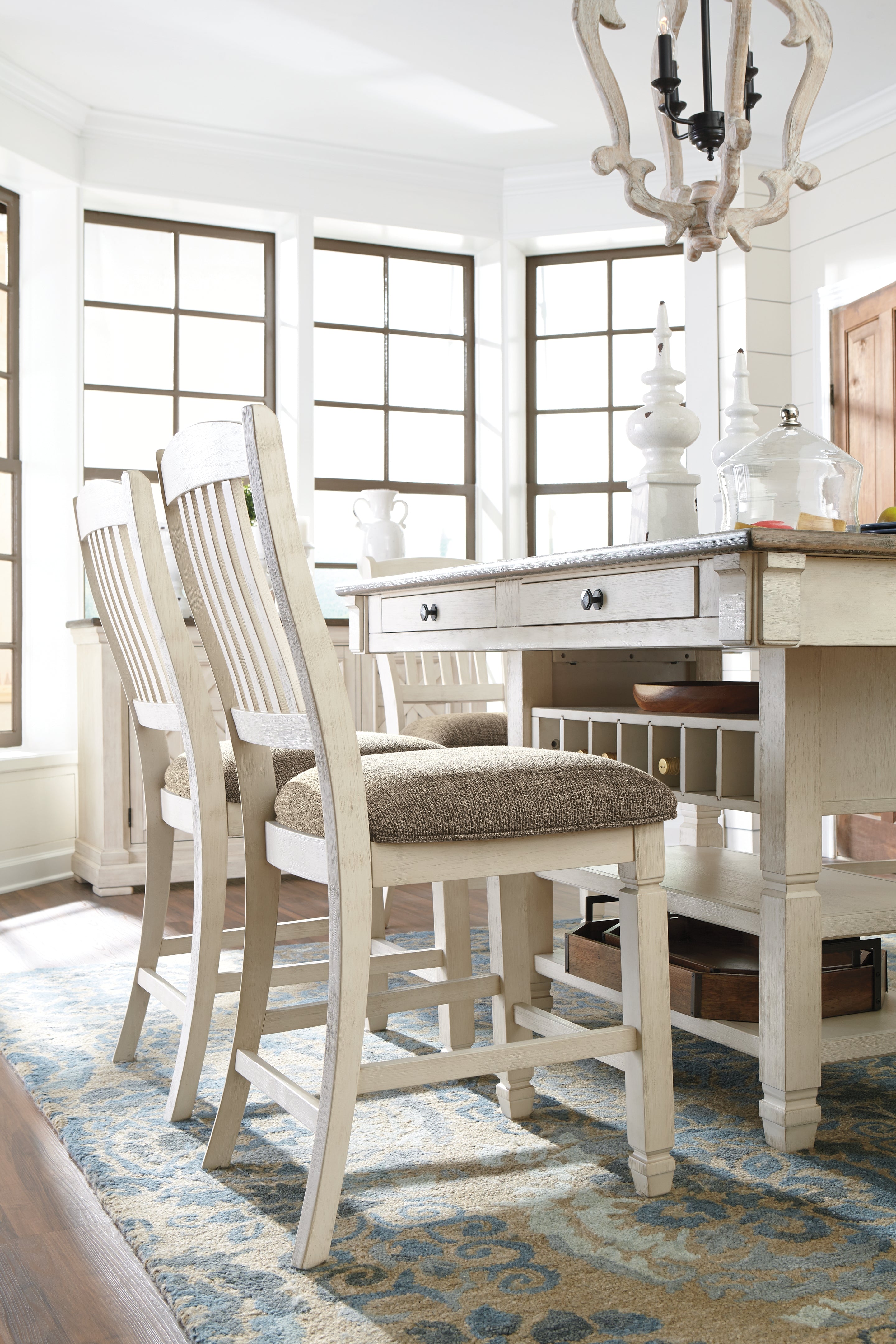 Furniture City Laplace - Ashley Furniture - Bolanburg Dining Room - RECT Dining Room Counter Table - D647-32