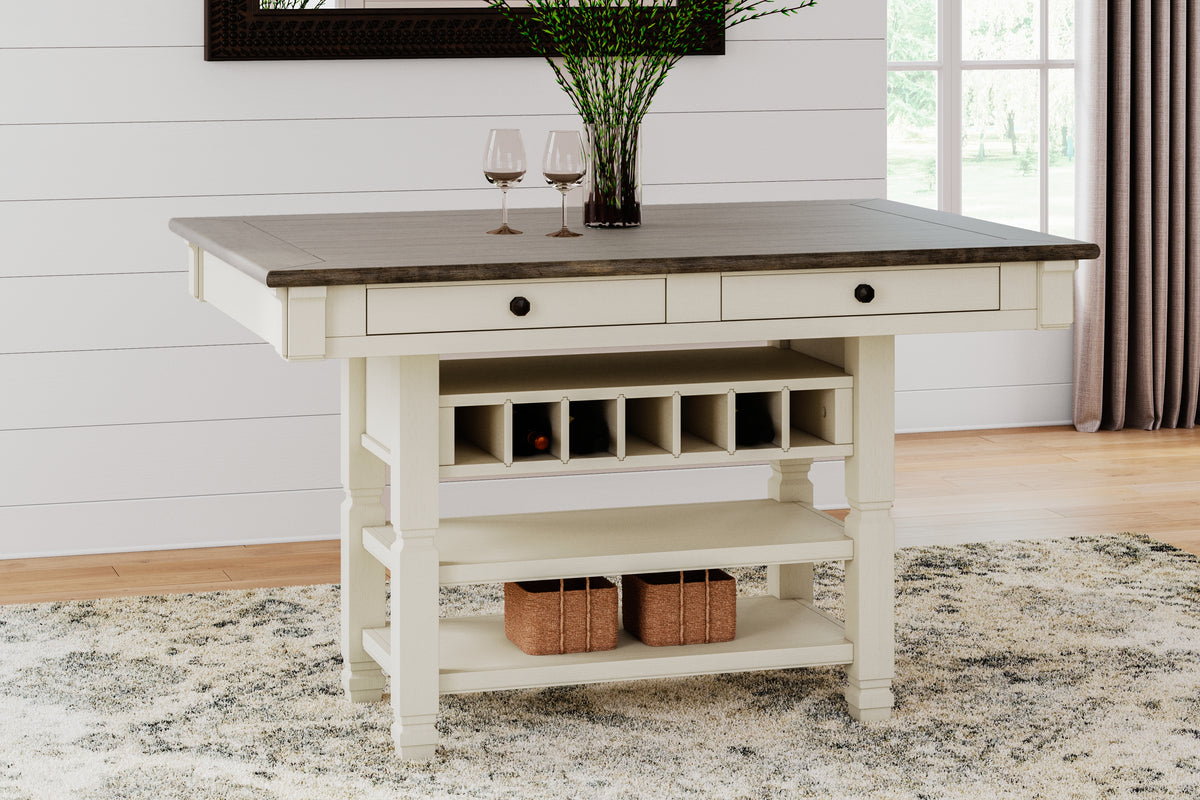 Furniture City Laplace - Ashley Furniture - Bolanburg Dining Room - RECT Dining Room Counter Table / Two-tone - D647-32
