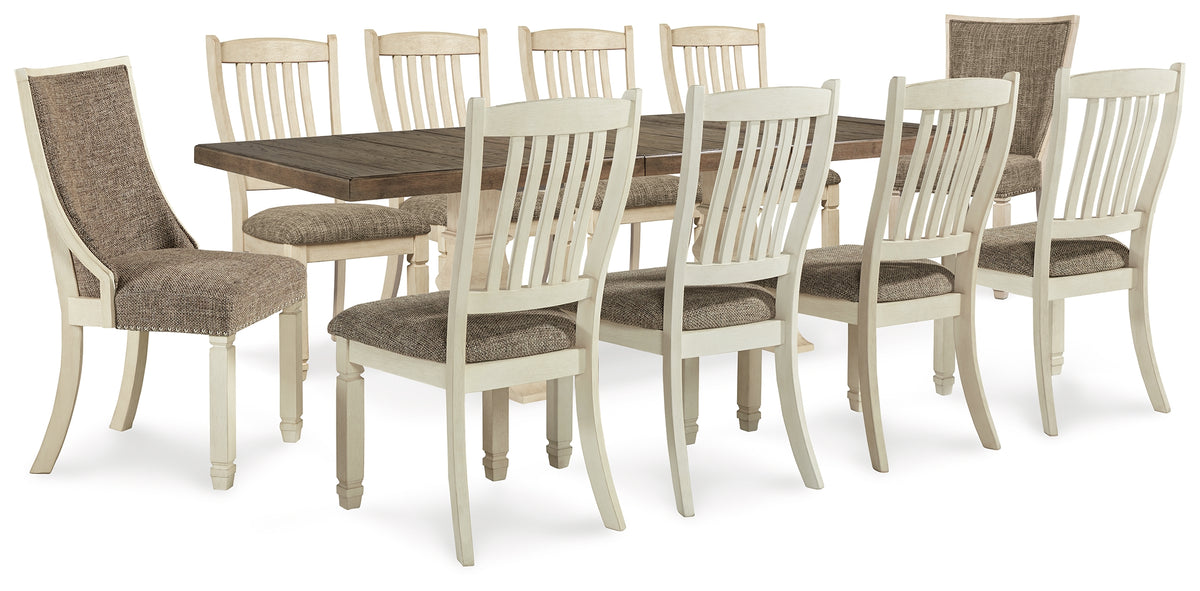 Furniture City Laplace - Ashley Furniture - Bolanburg Dining Table and 10 Chairs - Dining Table and 10 Chairs - D647D38