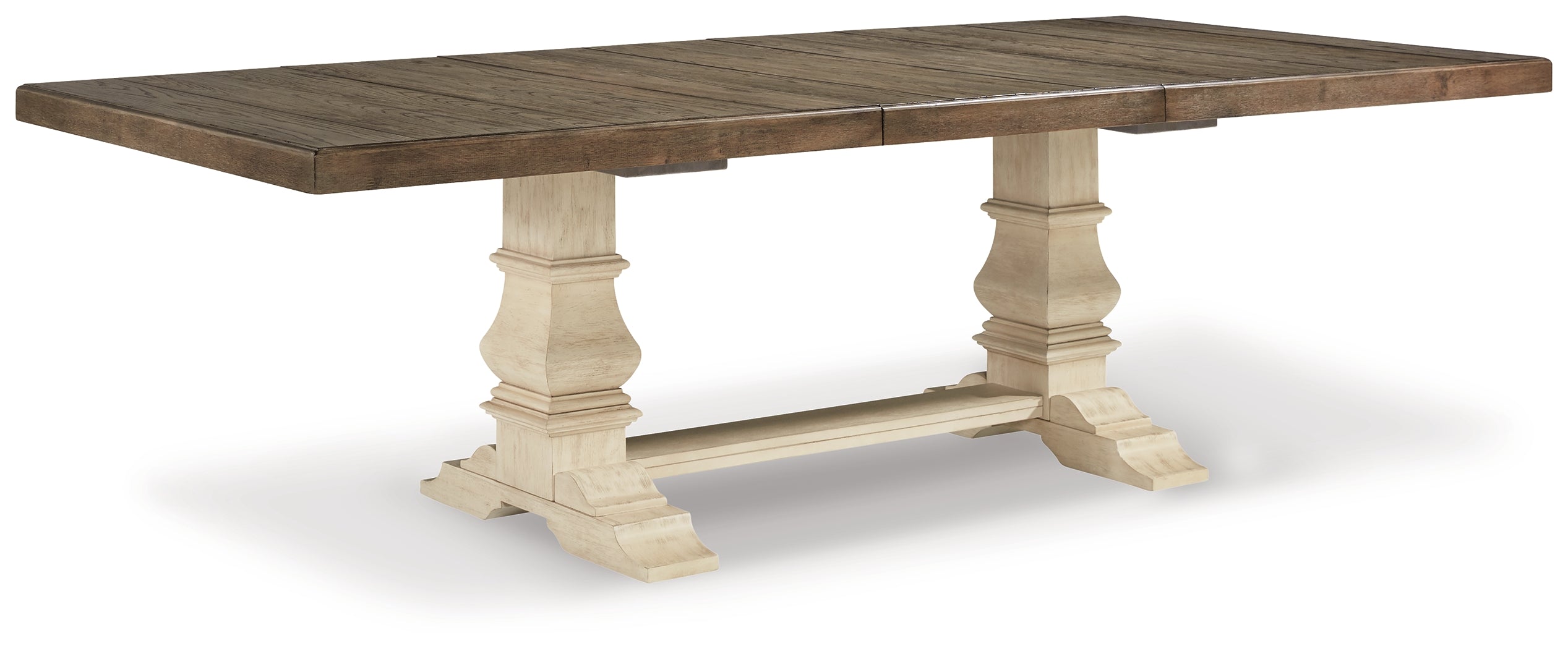 Furniture City Laplace - Ashley Furniture - Bolanburg Dining Room - Extension Dining Table / Antique White - D647D17