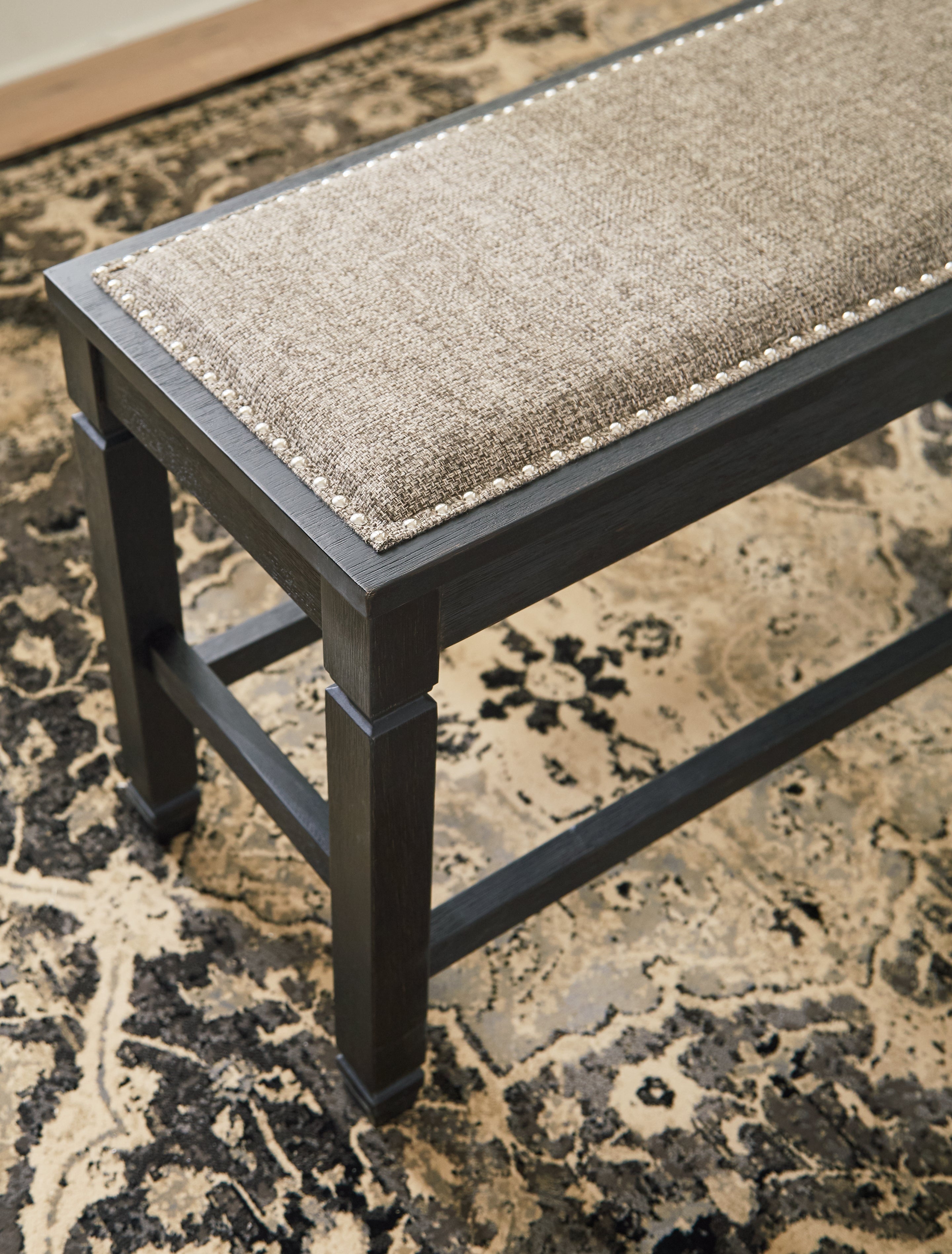 Furniture City Laplace - Ashley Furniture - Tyler Creek Dining Room - DBL Counter UPH Bench (1/CN) / Antique Black - D736-09