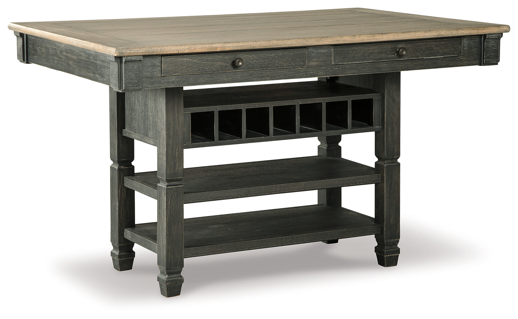 Furniture City Laplace - Ashley Furniture - Tyler Creek Dining Room - RECT Dining Room Counter Table / Black/Gray - D736-32