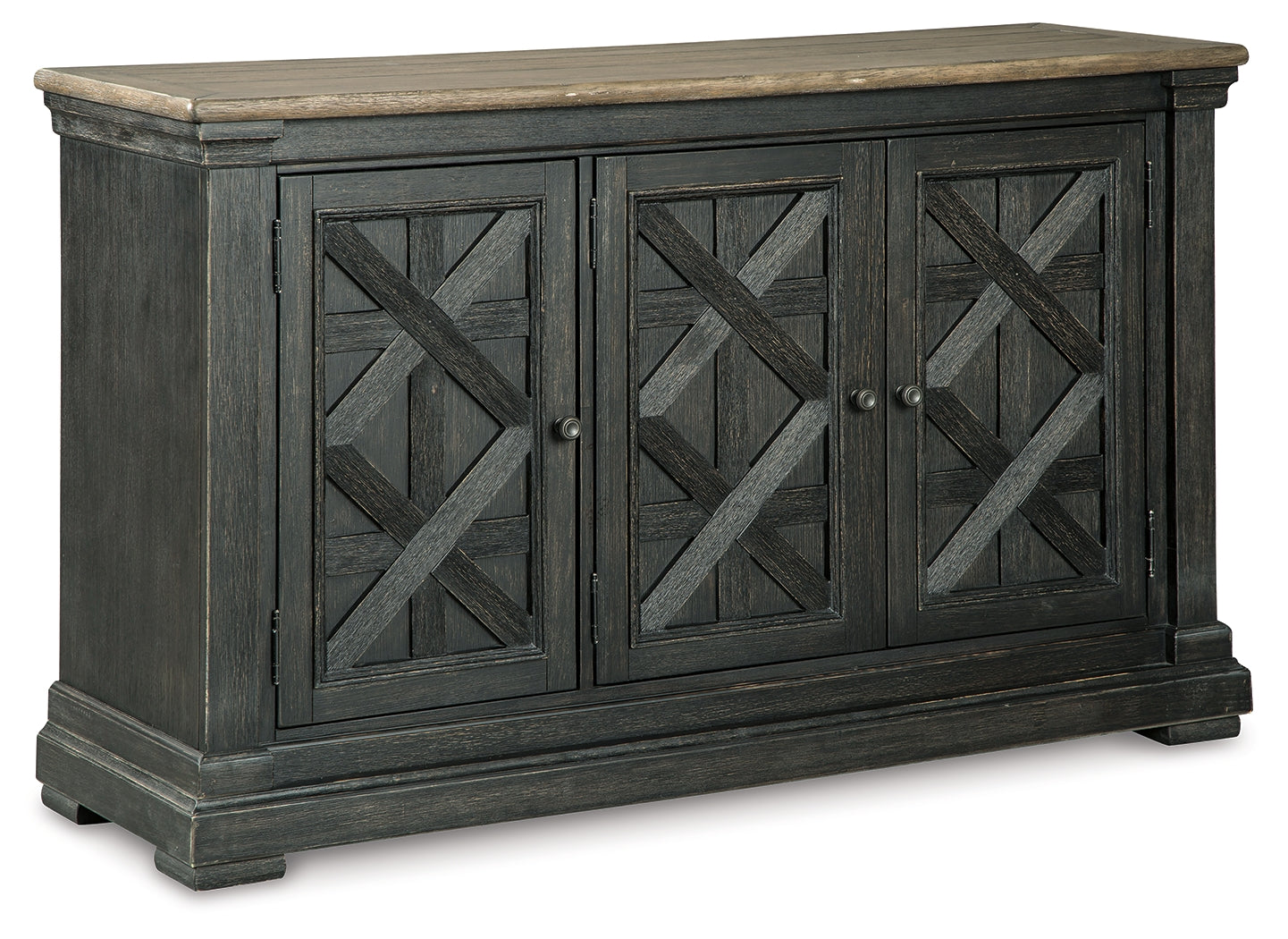 Furniture City Laplace - Ashley Furniture - Tyler Creek Dining Room - DBL Counter UPH Bench (1/CN) / Antique Black - D736-09
