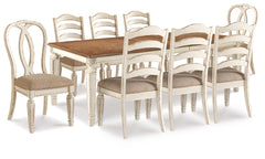 Furniture City Laplace - Ashley Furniture - Realyn Dining Table with 8 Chairs - Dining Table with 8 Chairs - D743D9