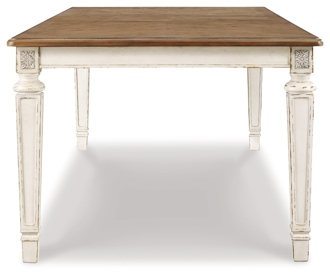Furniture City Laplace - Ashley Furniture - Realyn Dining Room - RECT Dining Room EXT Table / Chipped White - D743-45