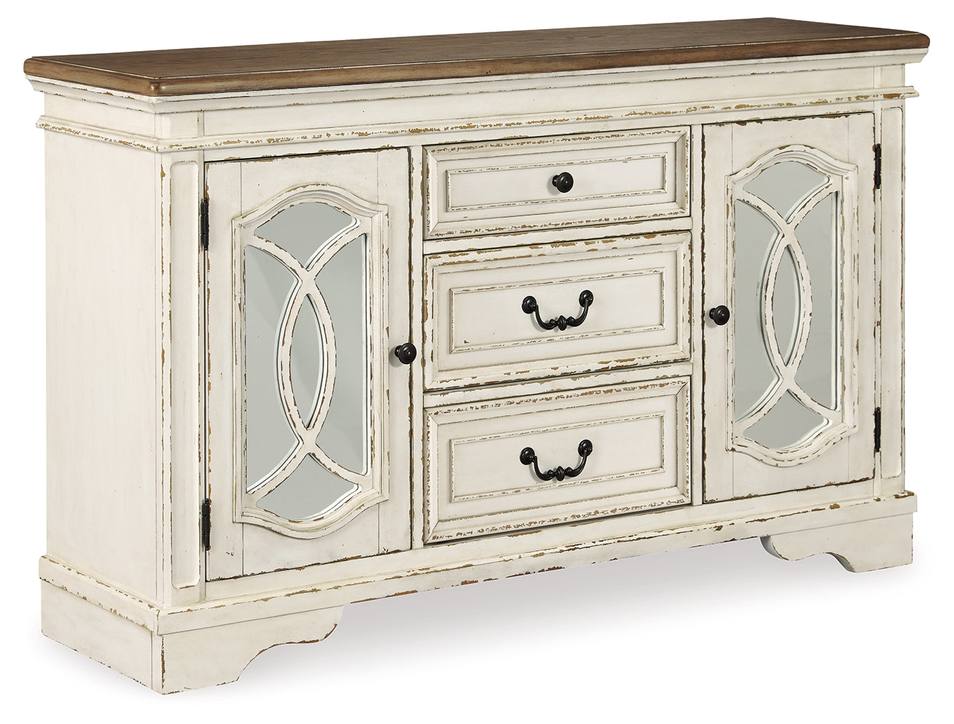 Furniture City Laplace - Ashley Furniture - Realyn Dining Room - RECT Dining Room EXT Table / Chipped White - D743-45
