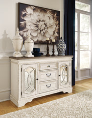 Furniture City Laplace - Ashley Furniture - Realyn Dining Room - RECT Dining Room EXT Table / Chipped White - D743-45
