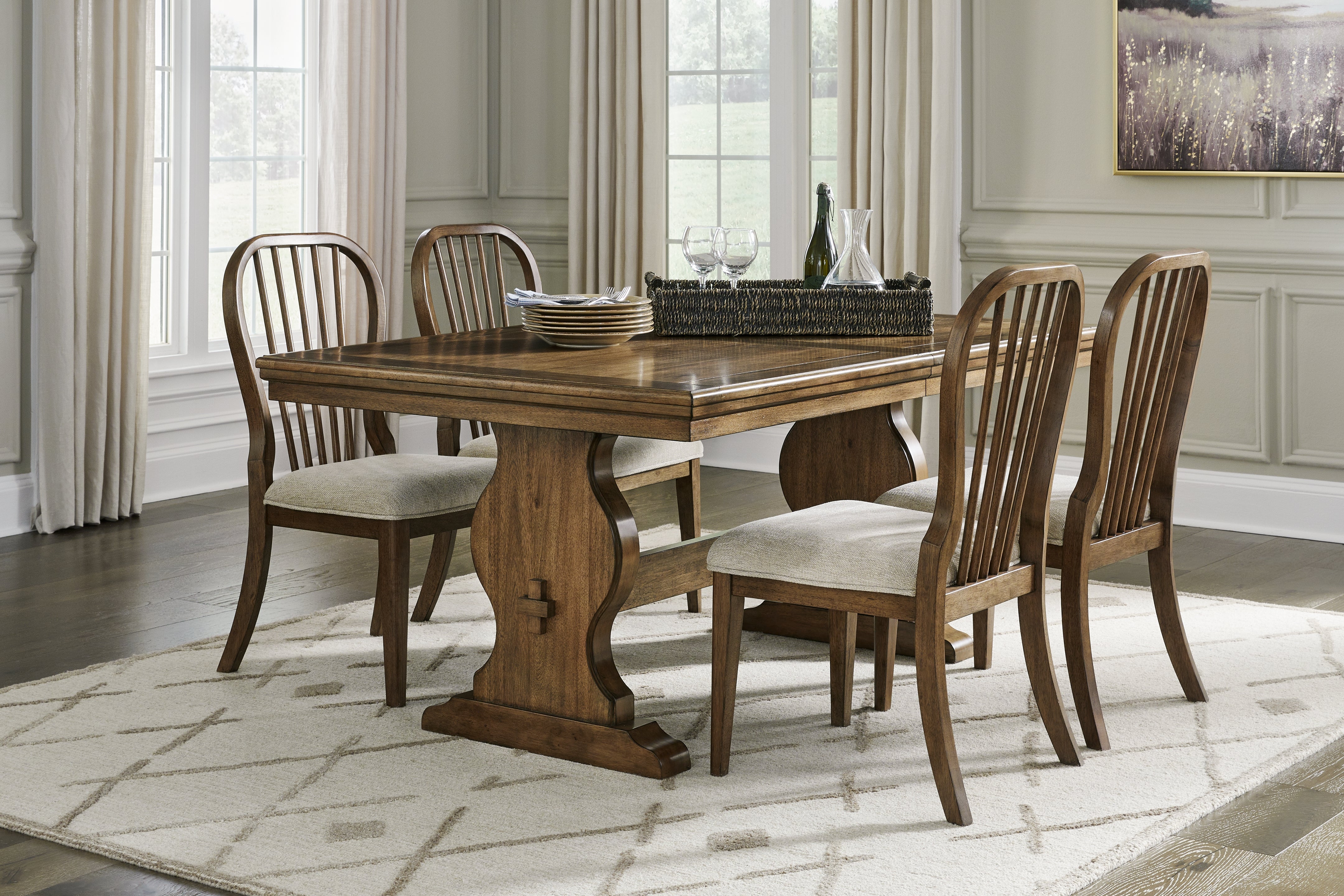 Furniture City Laplace - Ashley Furniture - Sturlayne Dining Table and 4 Chairs - Dining Table and 4 Chairs - D787D1