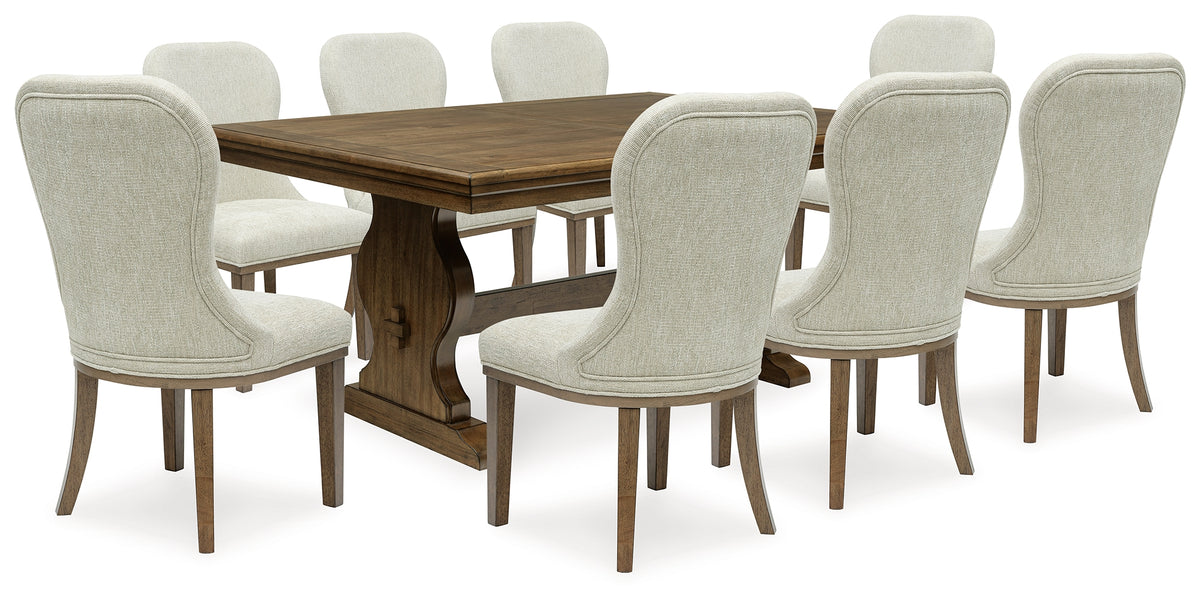 Furniture City Laplace - Ashley Furniture - Sturlayne Dining Table and 8 Chairs - Dining Table and 8 Chairs - D787D6