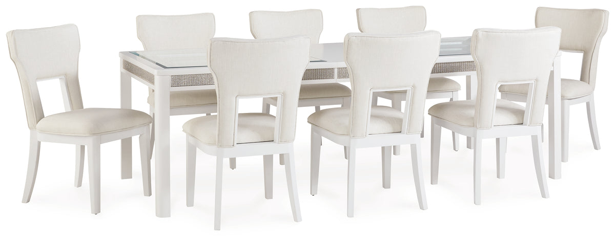 Furniture City Laplace - Ashley Furniture - Chalanna Dining Table and 8 Chairs - Dining Table and 8 Chairs - D822D3