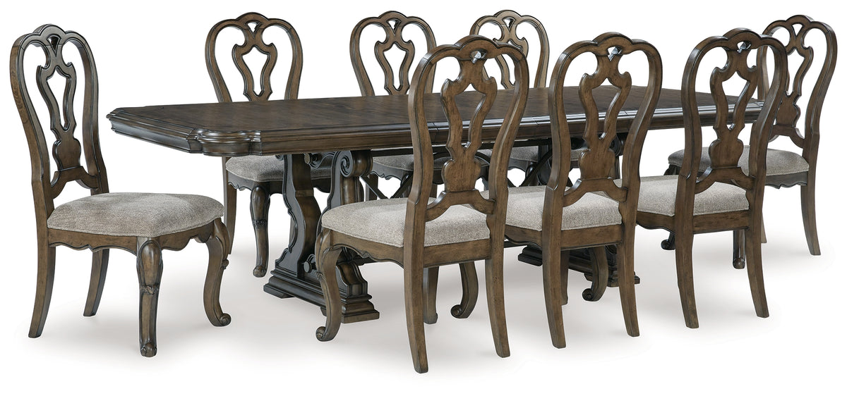 Furniture City Laplace - Ashley Furniture - Maylee Dining Table and 8 Chairs - Dining Table and 8 Chairs - D947D9