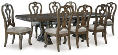 Furniture City Laplace - Ashley Furniture - Maylee Dining Table and 8 Chairs - Dining Table and 8 Chairs - D947D9
