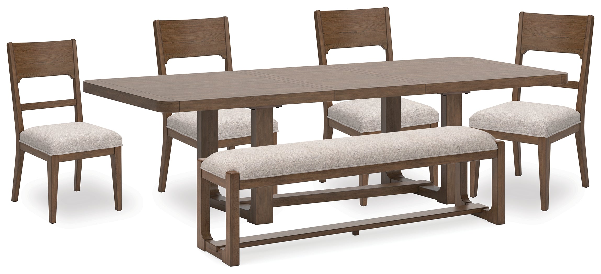 Furniture City Laplace - Ashley Furniture - Cabalynn Dining Table, 4 Chairs and Bench - Dining Table, 4 Chairs and Bench - D974D2