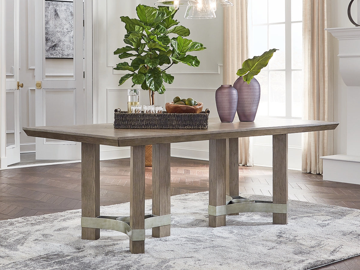 Furniture City Laplace - Ashley Furniture - Chrestner Dining Room - Rectangular Dining Room Table / Gray - D983-25