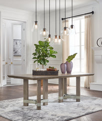Furniture City Laplace - Ashley Furniture - Chrestner Dining Room - Rectangular Dining Room Table / Gray - D983-25