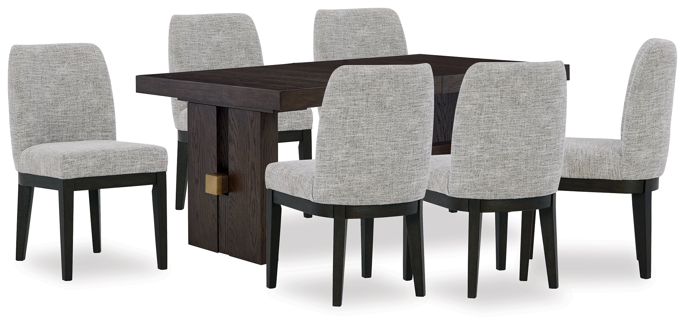Furniture City Laplace - Ashley Furniture - Burkhaus Dining Table and 6 Chairs - Dining Table and 6 Chairs - D984D8