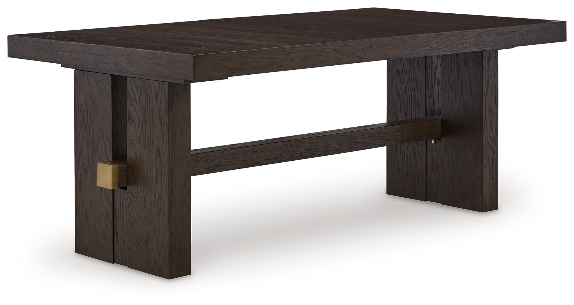 Furniture City Laplace - Ashley Furniture - Burkhaus Dining Room - RECT Dining Room EXT Table / Dark Brown - D984-45