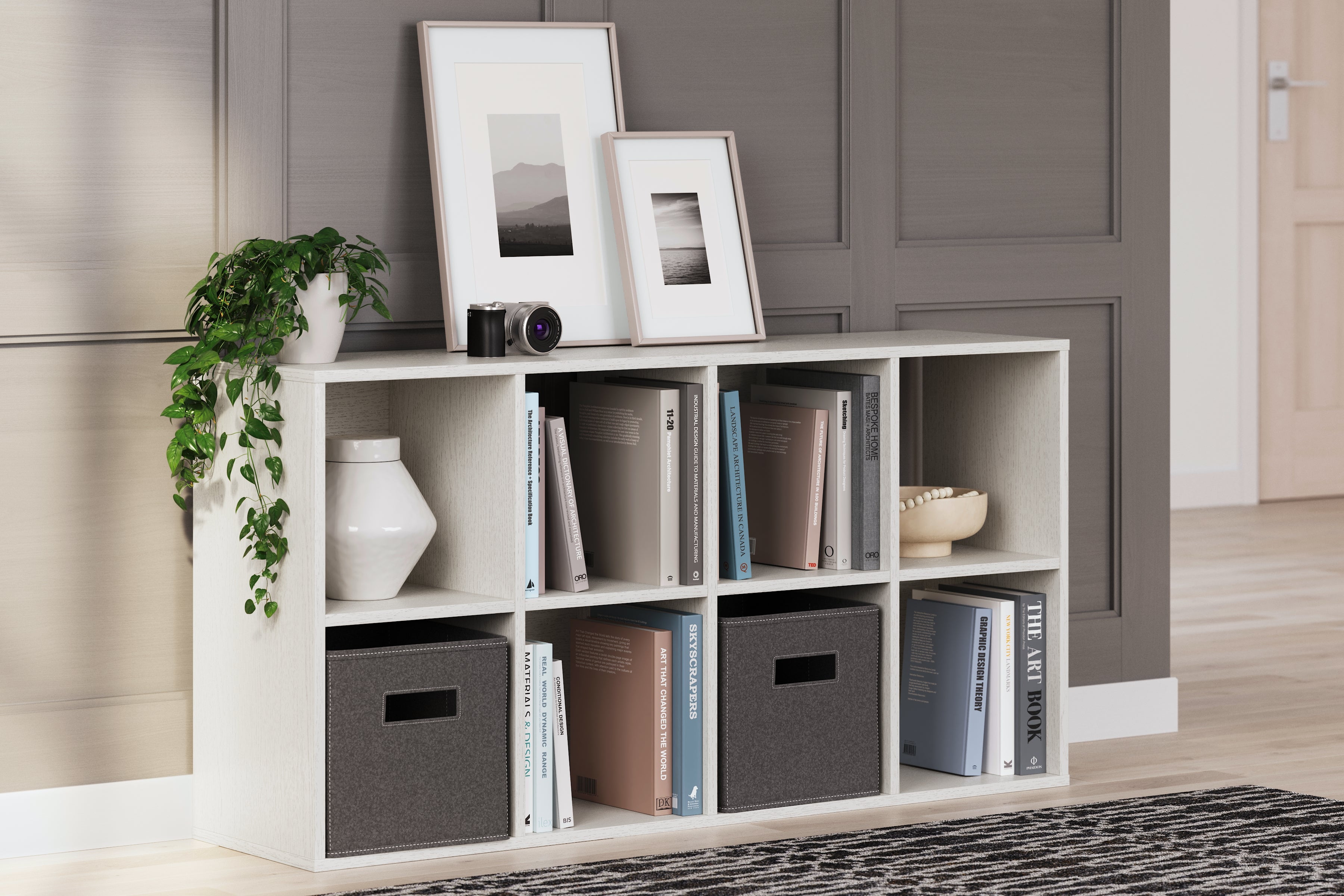Furniture City Laplace - Ashley Furniture - Aprilyn Eight Cube Organizer - Eight Cube Organizer / White - EA1024-4X2