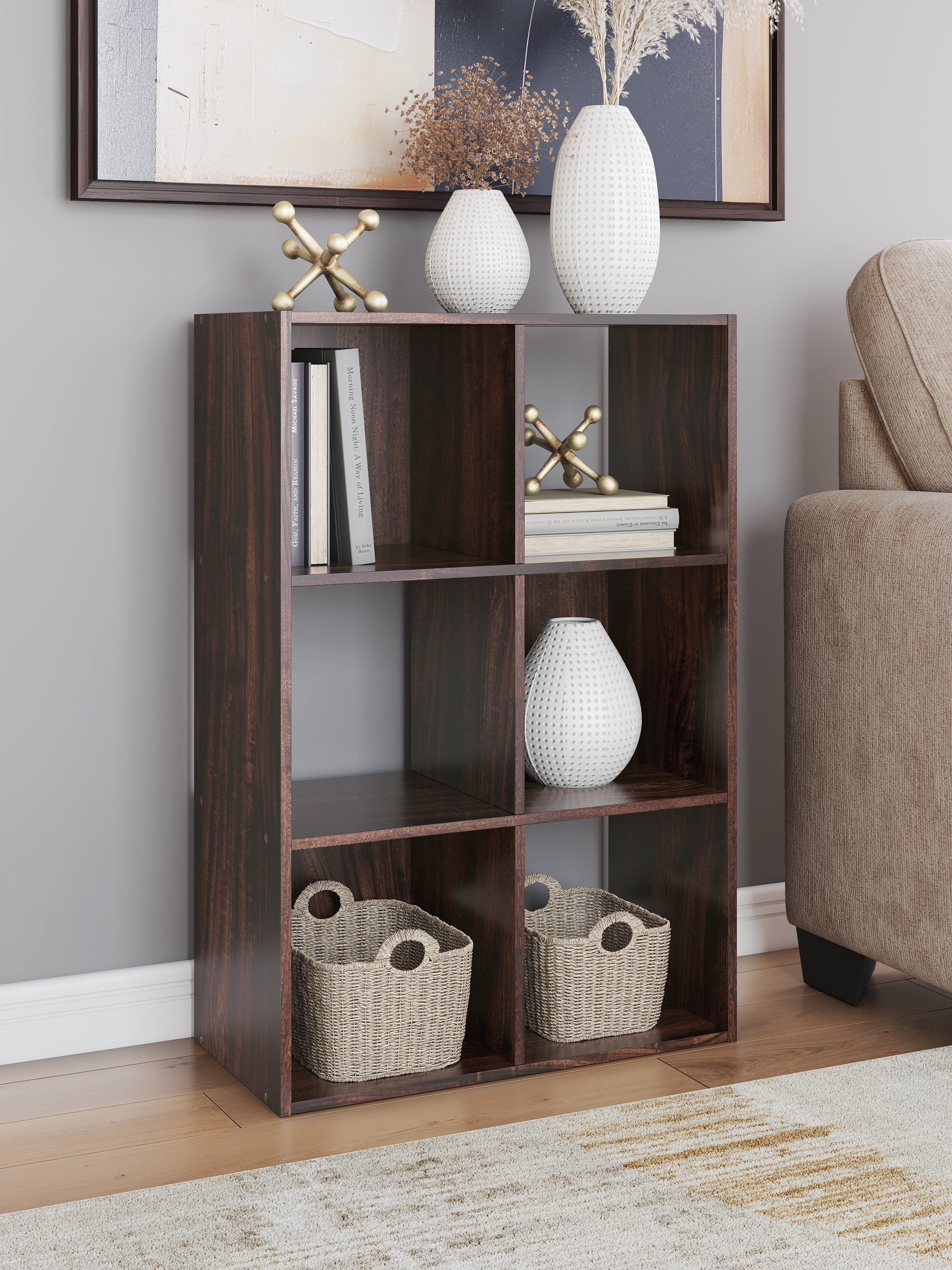 Furniture City Laplace - Ashley Furniture - Glosmount Six Cube Organizer - Six Cube Organizer - EA1055-3X2