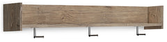 Furniture City Laplace - Ashley Furniture - Oliah Wall Decor - Wall Mounted Coat Rack w/Shelf / Natural - EA2270-151