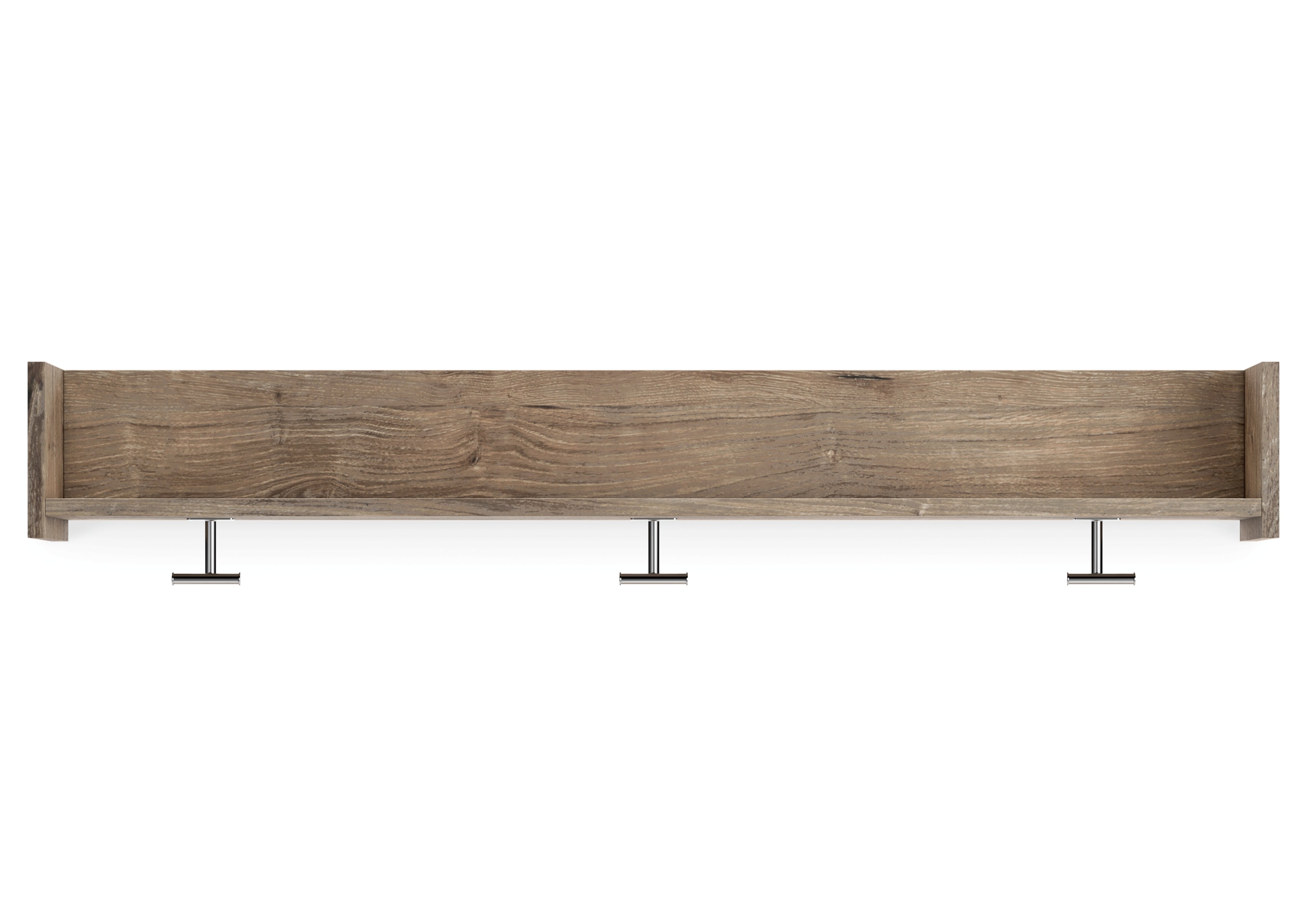 Furniture City Laplace - Ashley Furniture - Oliah Wall Decor - Wall Mounted Coat Rack w/Shelf / Natural - EA2270-151