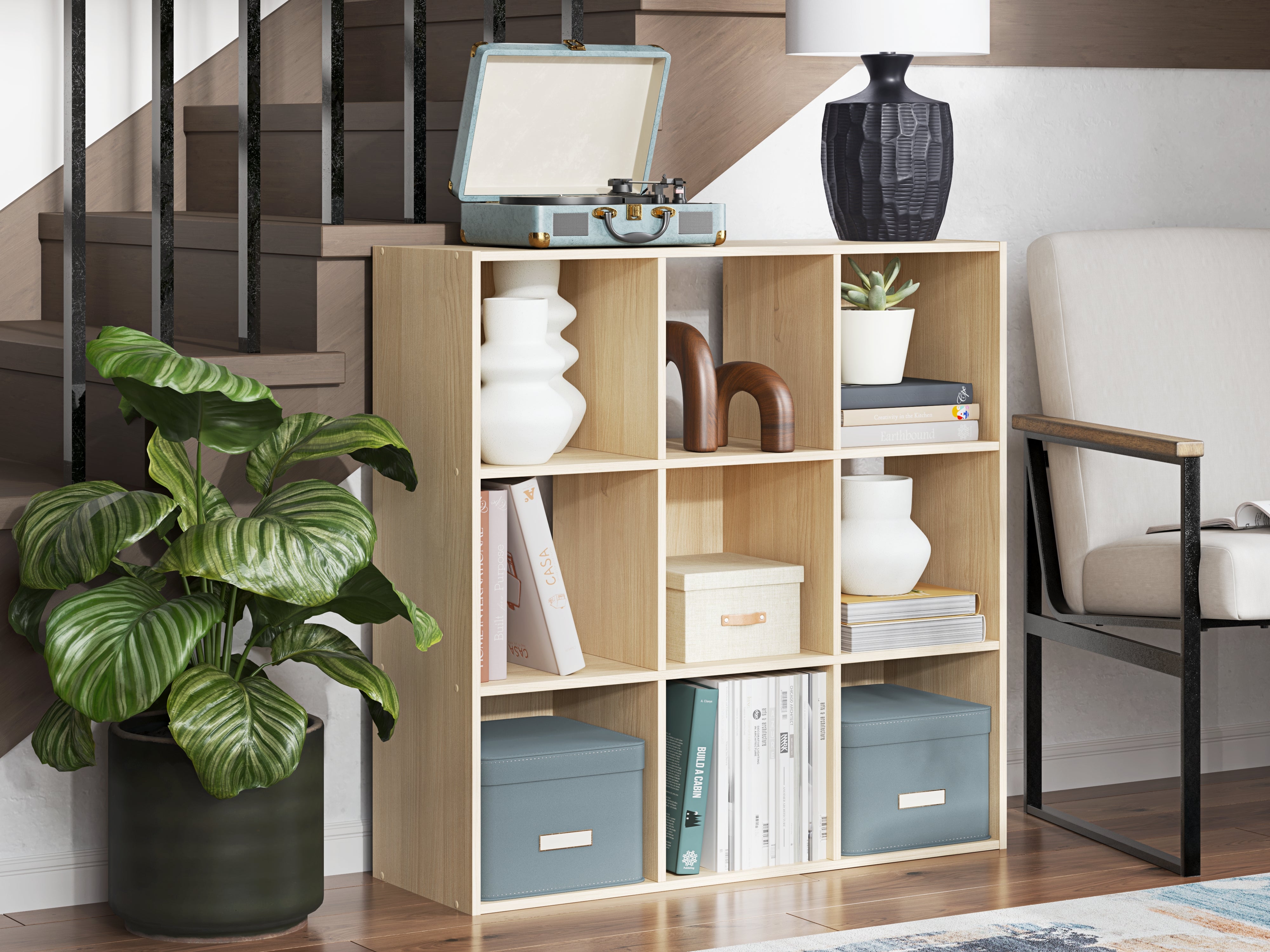 Furniture City Laplace - Ashley Furniture - Piperton Four Cube Organizer - Nine Cube Organizer - EA2444-3X3