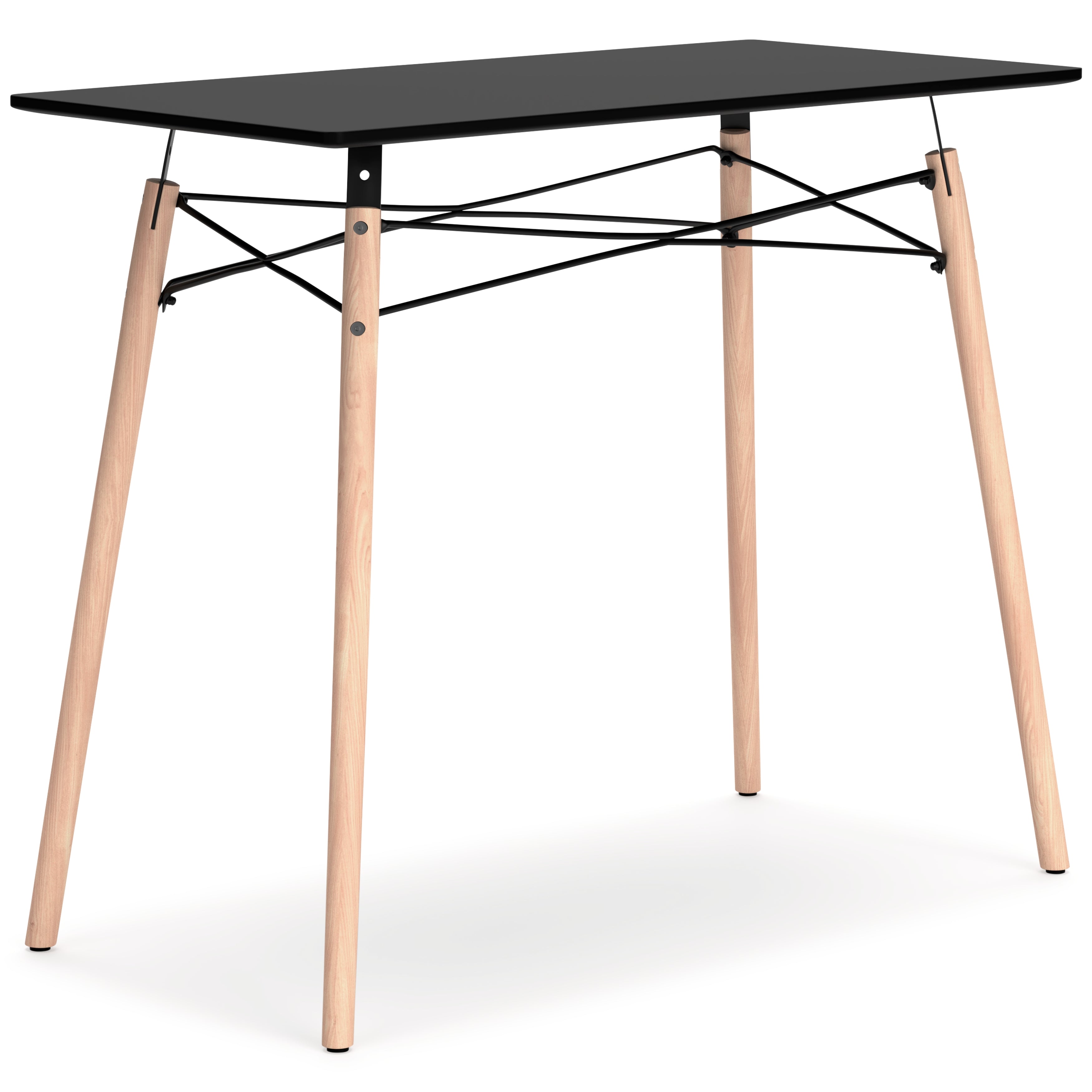 Furniture City Laplace - Ashley Furniture - Jaspeni Office Desk - Home Office Desk / Black/Natural - H020-10