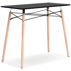 Furniture City Laplace - Ashley Furniture - Jaspeni Office Desk - Home Office Desk / Black/Natural - H020-10