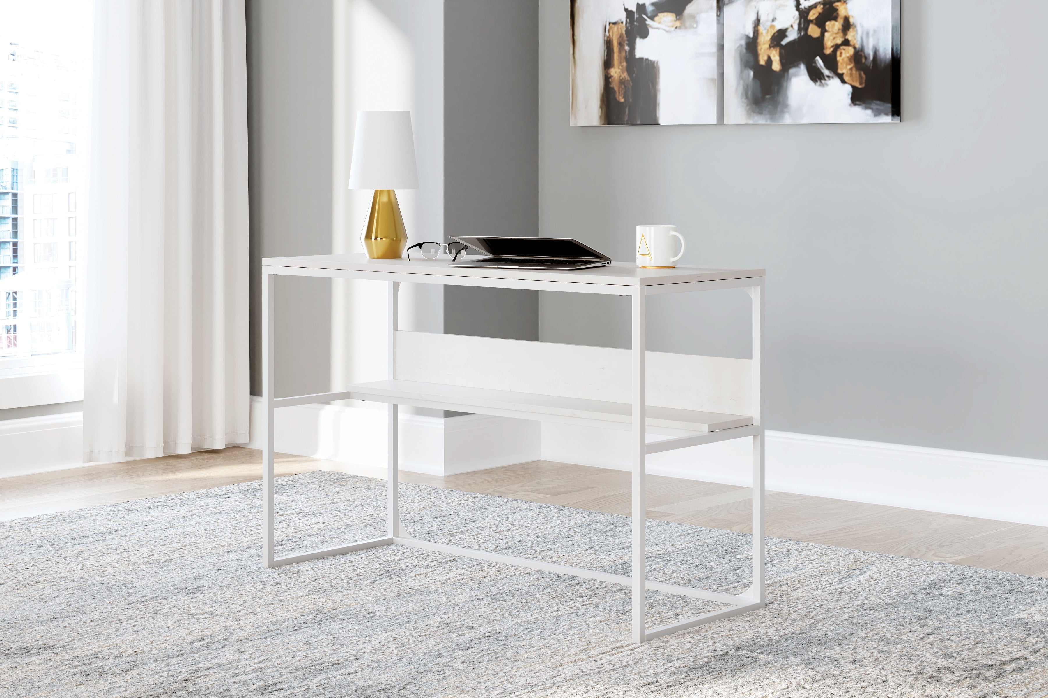Furniture City Laplace - Ashley Furniture - Deznee Office Desk - Home Office Desk / White - H162-14