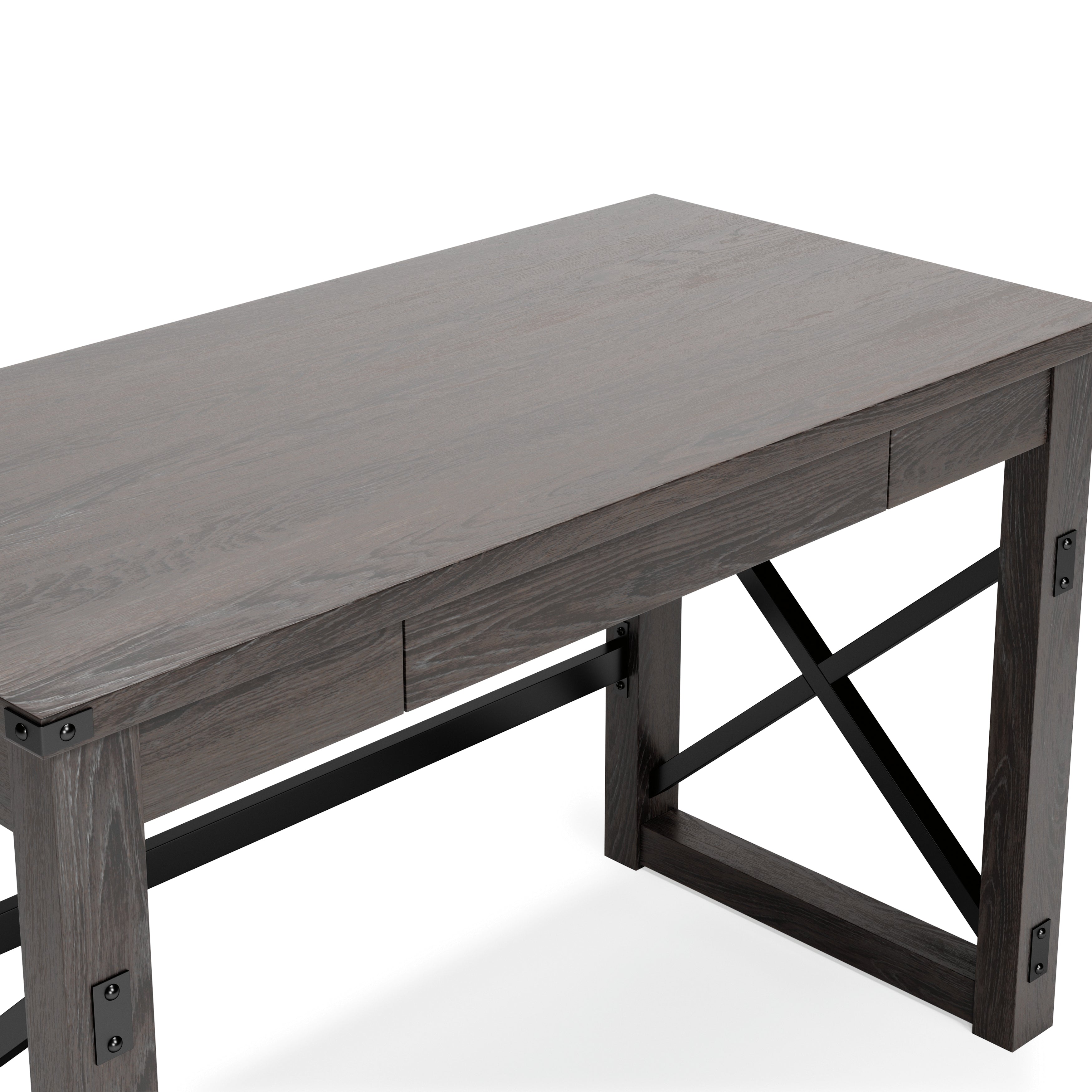 Furniture City Laplace - Ashley Furniture - Freedan Office Desk - Home Office Desk / Grayish Brown - H286-26