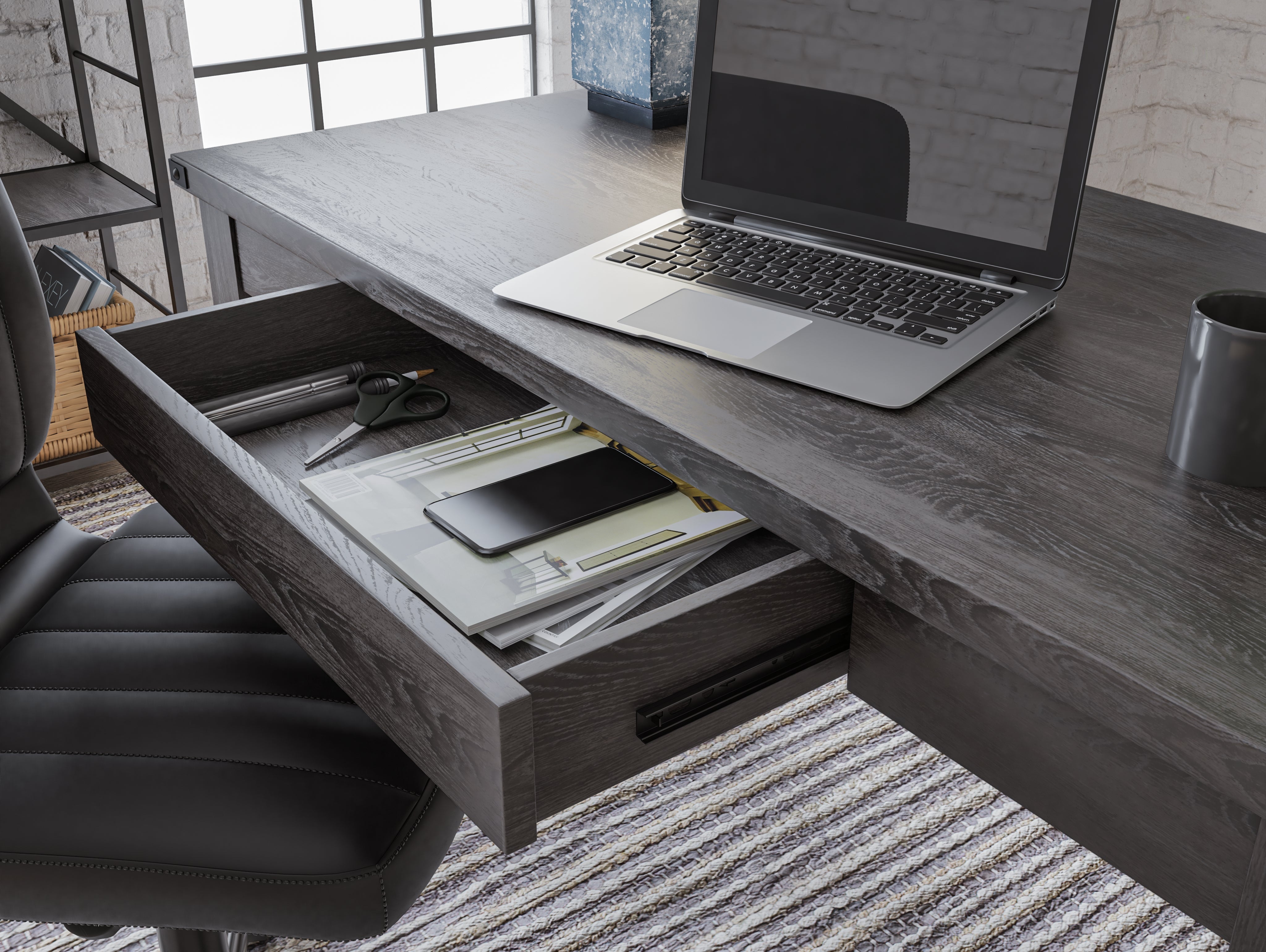 Furniture City Laplace - Ashley Furniture - Freedan Office Desk - Home Office Desk - H286-26