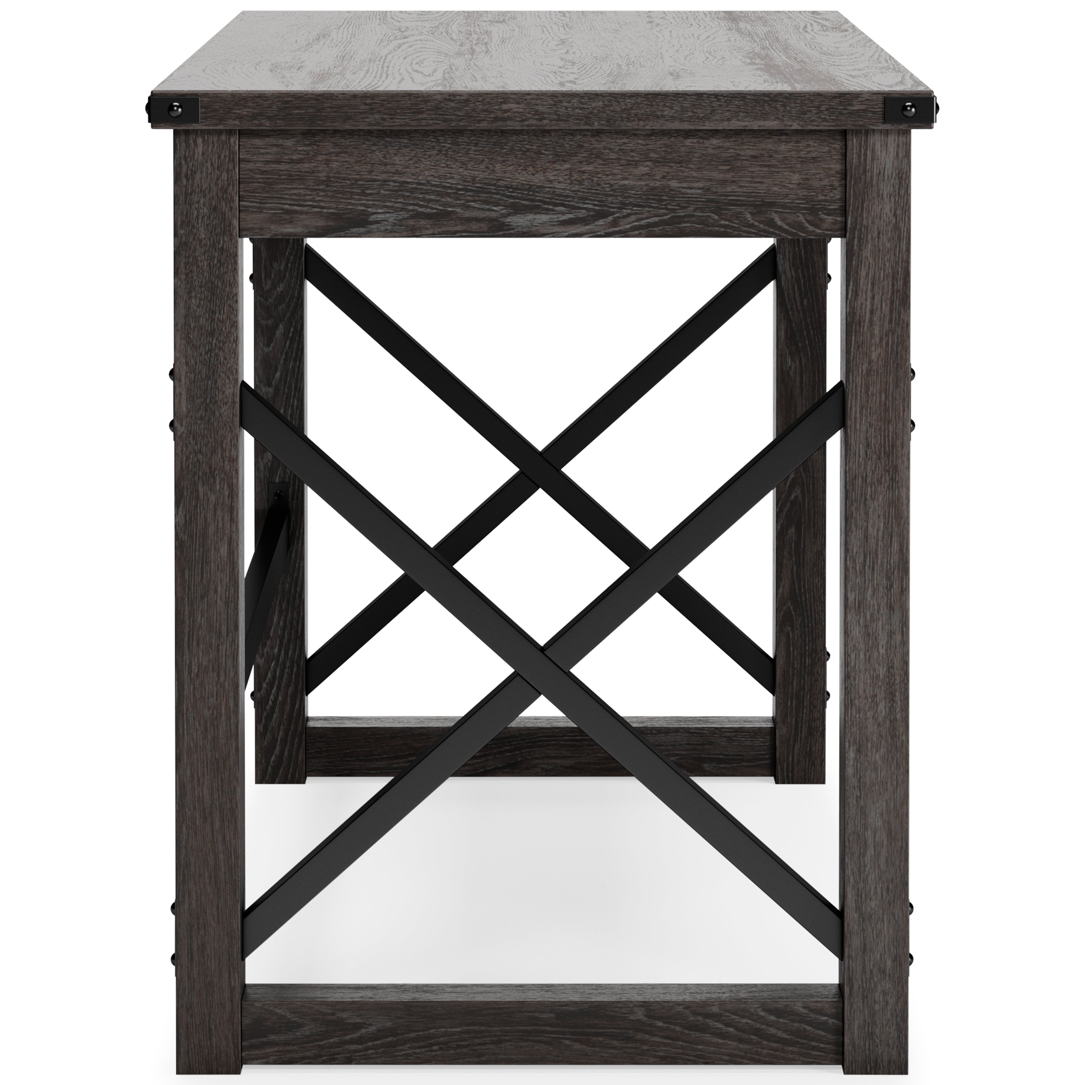 Furniture City Laplace - Ashley Furniture - Freedan Office Desk - Home Office Desk / Grayish Brown - H286-26