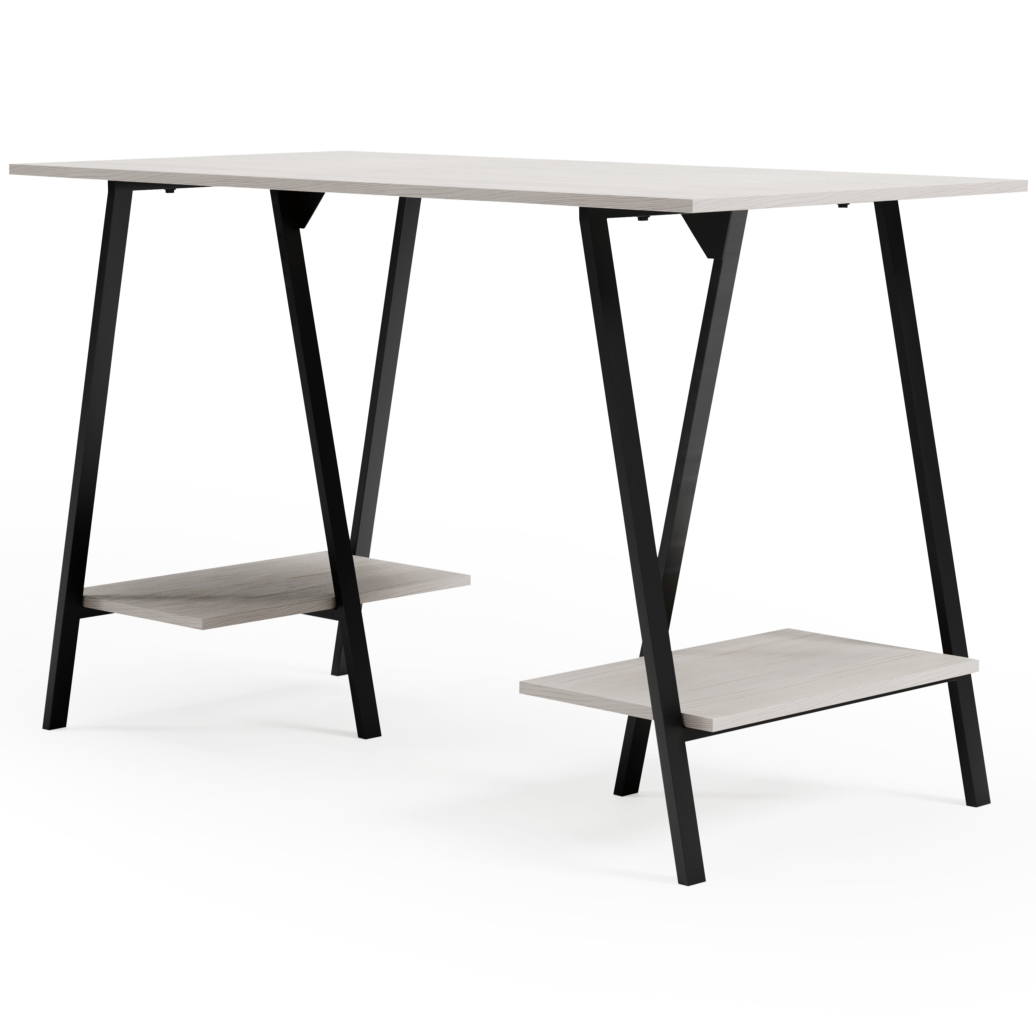Furniture City Laplace - Ashley Furniture - Bayflynn Office Desk - Home Office Desk / White/Black - H288-27