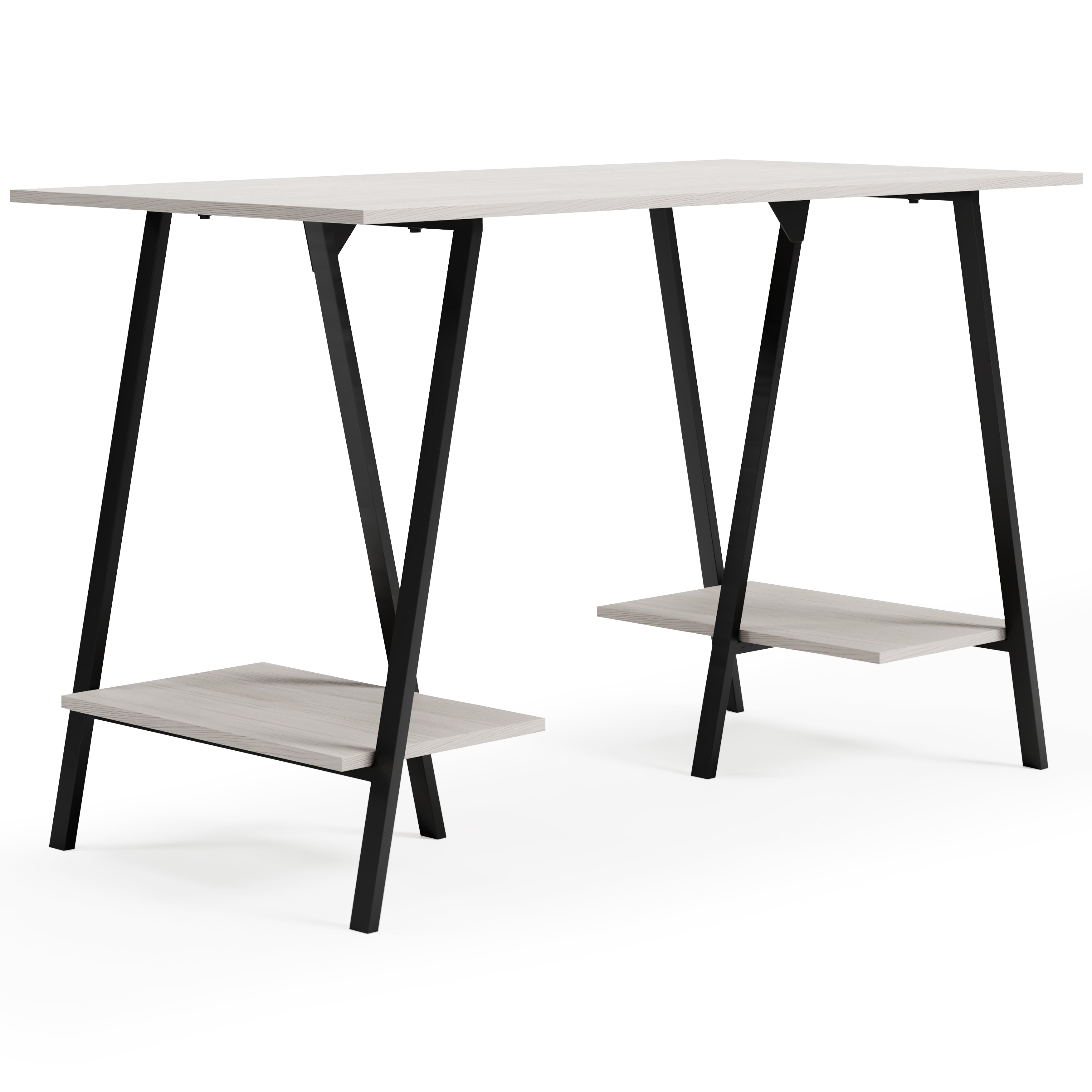 Furniture City Laplace - Ashley Furniture - Bayflynn Office Desk - Home Office Desk / White/Black - H288-27