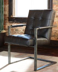 Furniture City Laplace - Ashley Furniture - Starmore Desk Chair - Home Office Desk Chair (Set of 2) / Black - H633-02A