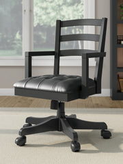 Furniture City Laplace - Ashley Furniture - Wildenauer Home Office Desk Chair - Home Office Swivel Desk Chair - H664-01A