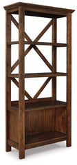 Furniture City Laplace - Ashley Furniture - Baldridge Bookcase - Large Bookcase / Rustic Brown - H675-17