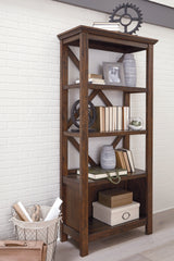 Furniture City Laplace - Ashley Furniture - Baldridge Bookcase - Large Bookcase / Rustic Brown - H675-17