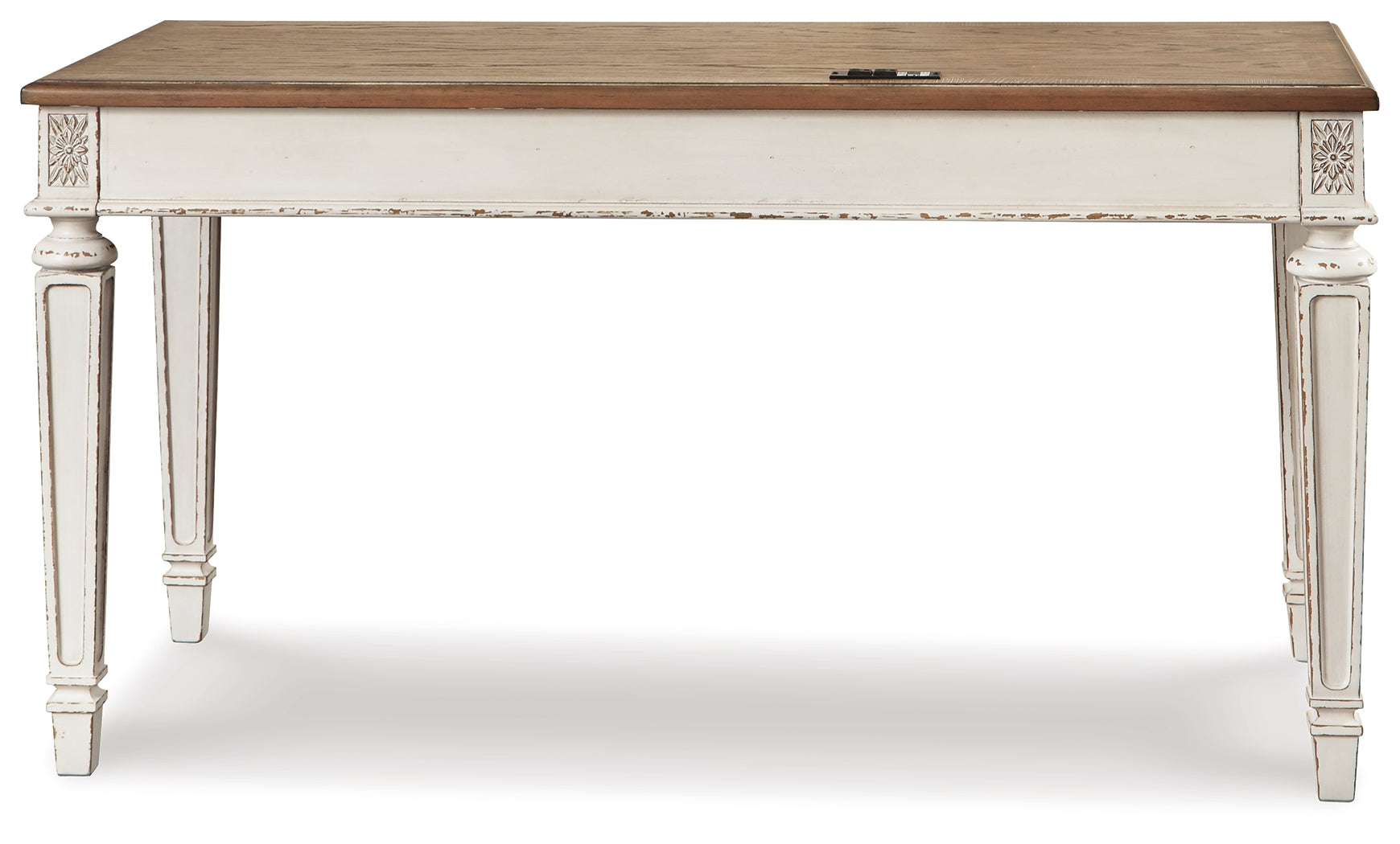 Furniture City Laplace - Ashley Furniture - Realyn Office Desk - Home Office Desk / White/Brown - H743-34