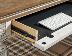 Furniture City Laplace - Ashley Furniture - Realyn Office Desk - Home Office Desk / White/Brown - H743-34
