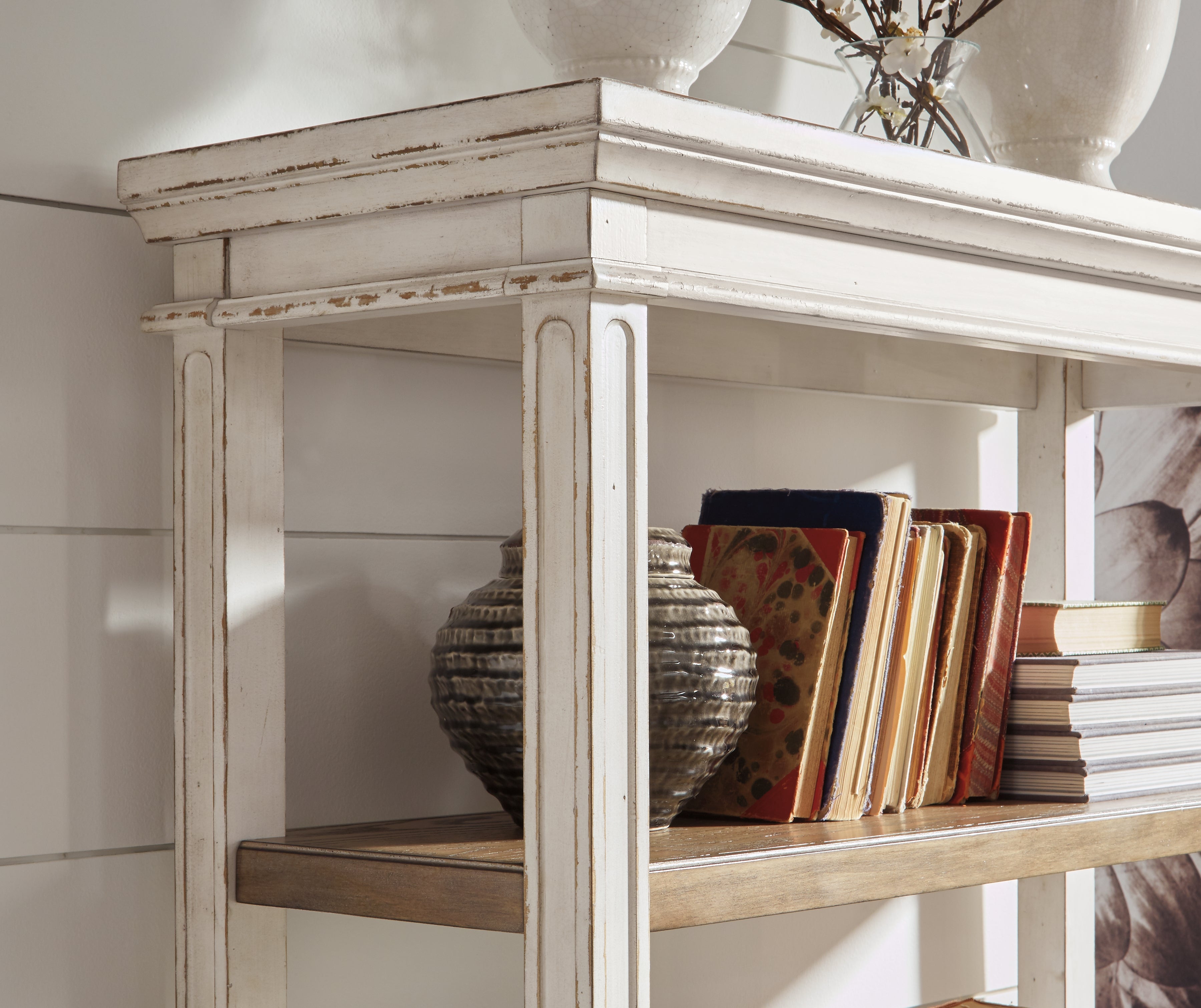 Furniture City Laplace - Ashley Furniture - Realyn Bookcase - Bookcase / Brown/White - H743-70