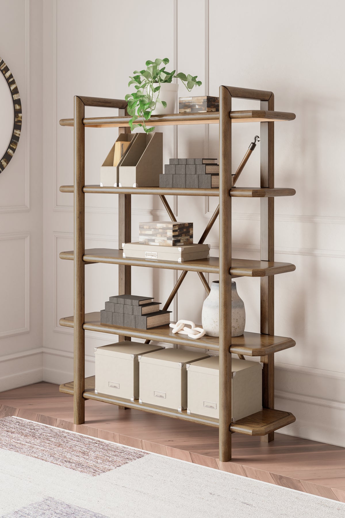 Furniture City Laplace - Ashley Furniture - Roanhowe 71" Bookcase - Bookcase - H769-70
